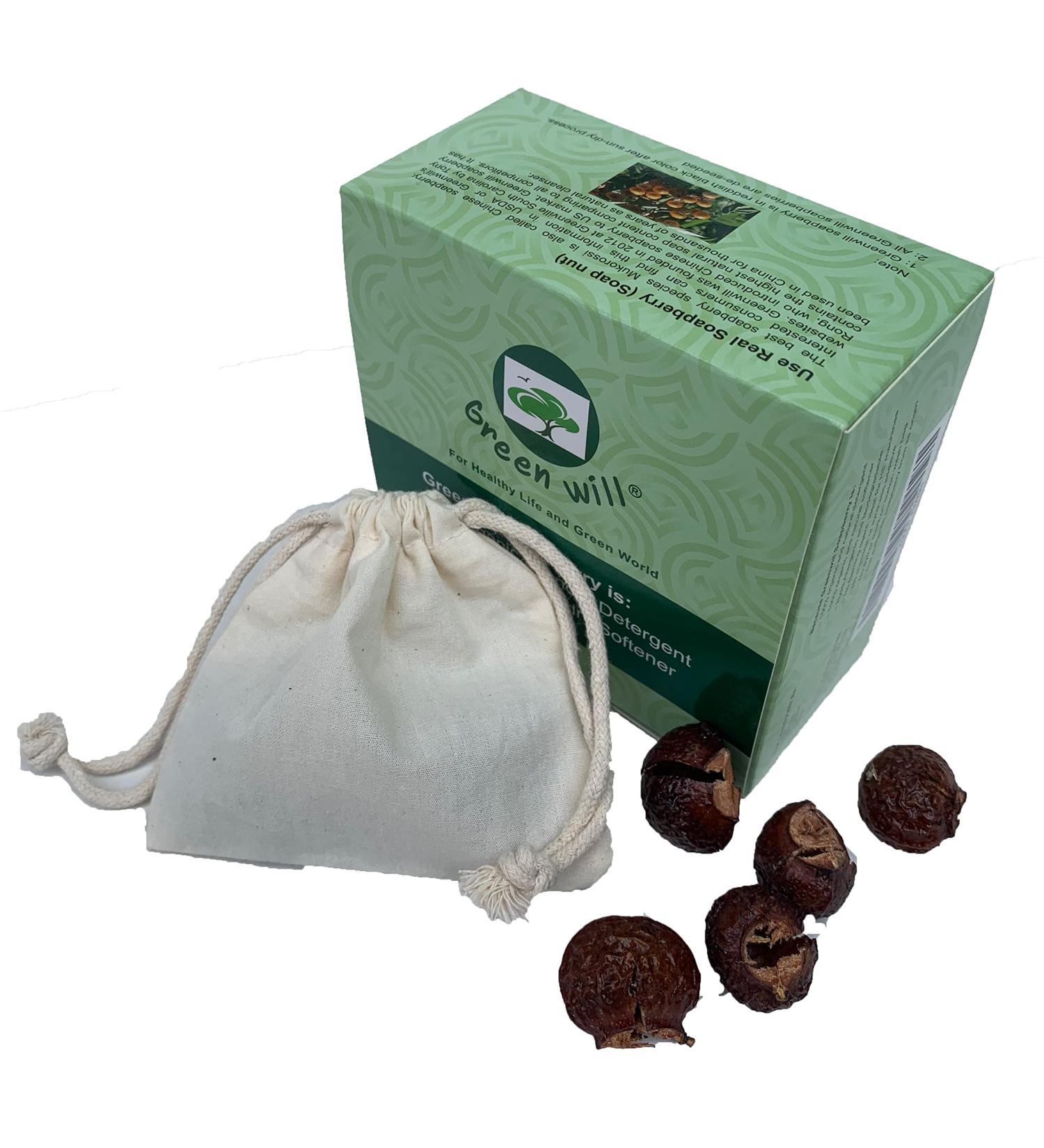 Shop Greenwill Organic De-seeded Soapberry - 6oz Natural Laundry Detergent with Wash Bag | Eco-Friendly Vegan International Shipping - Buy Online on GoSupps.com
