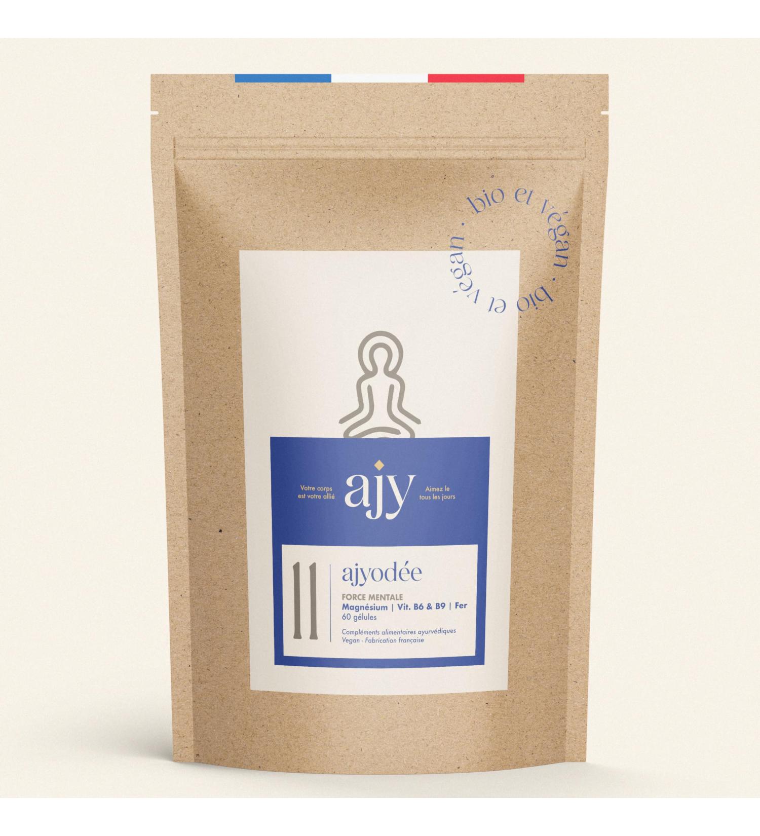 AJY OD E | Marine Magnesium 300mg + Vitamin B6 | Anti Stress Fatigue and Anxiety | 60 Capsules 1 Month - Buy Online on GoSupps.com