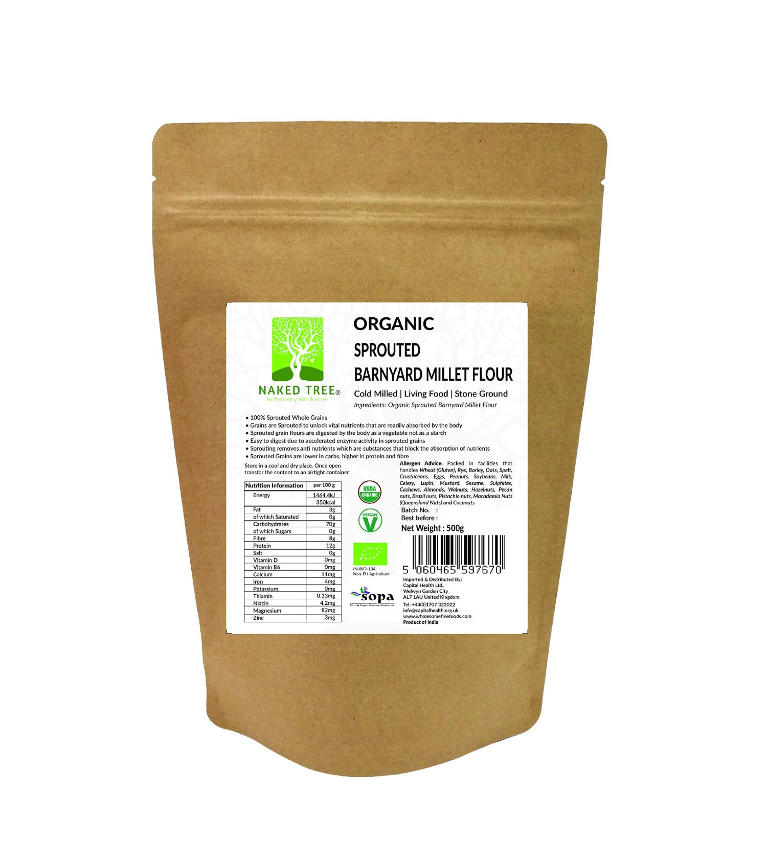 Organic Sprouted Barnyard Millet Flour 500g