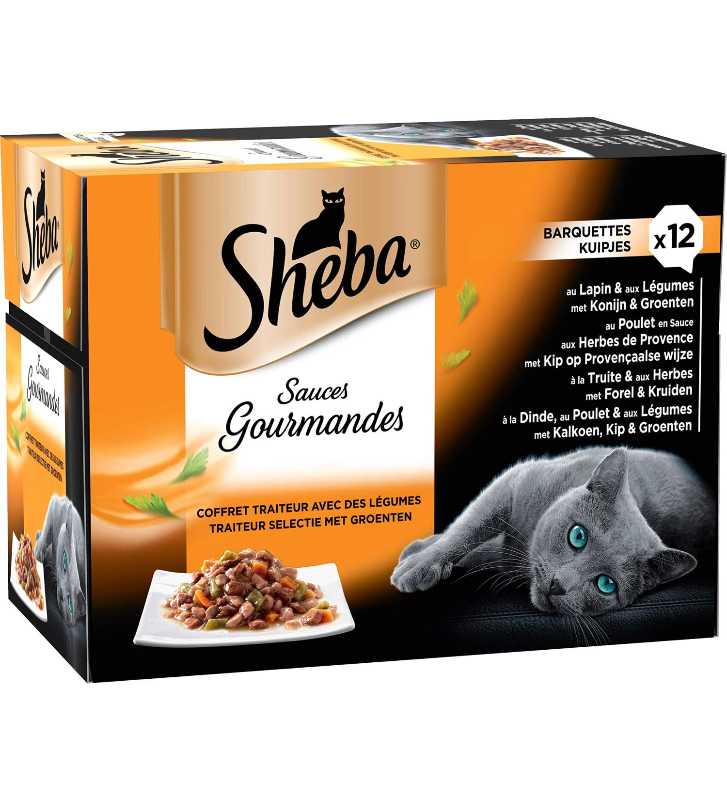 SHEBA Sauce Collection Bowls for Cats - 12 x 85g 4 Varieties | Premium Unisex Cat Food - International Shipping Available - Buy Online on GoSupps.com