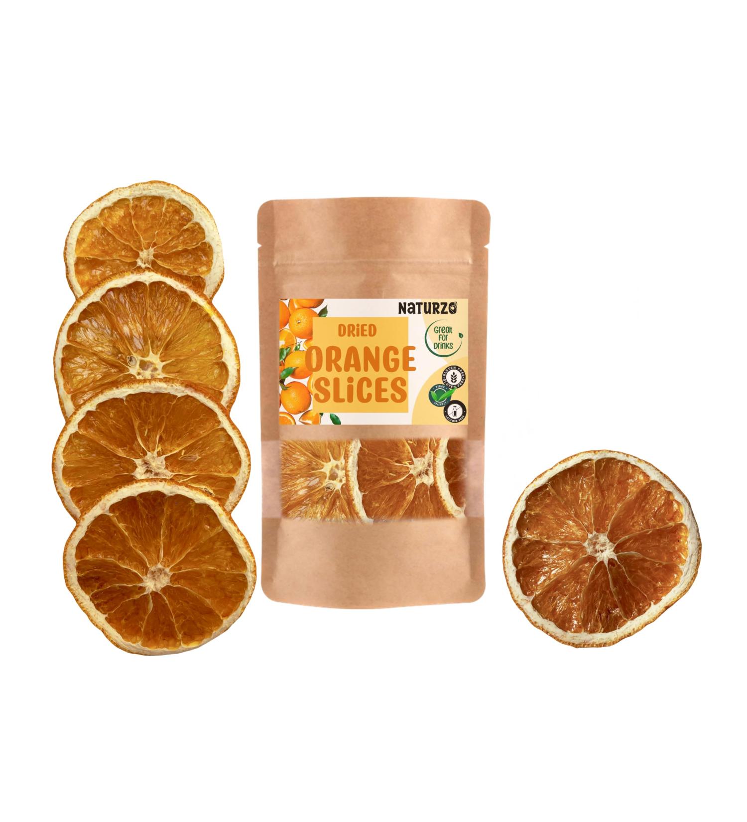 Dried Orange Slices dehydrated with no additives for Crafts and DIY 100% Natural Fruit Decoration Wedding Decor Christmas Gift Wrapping (0.1) 0.1 Kilograms