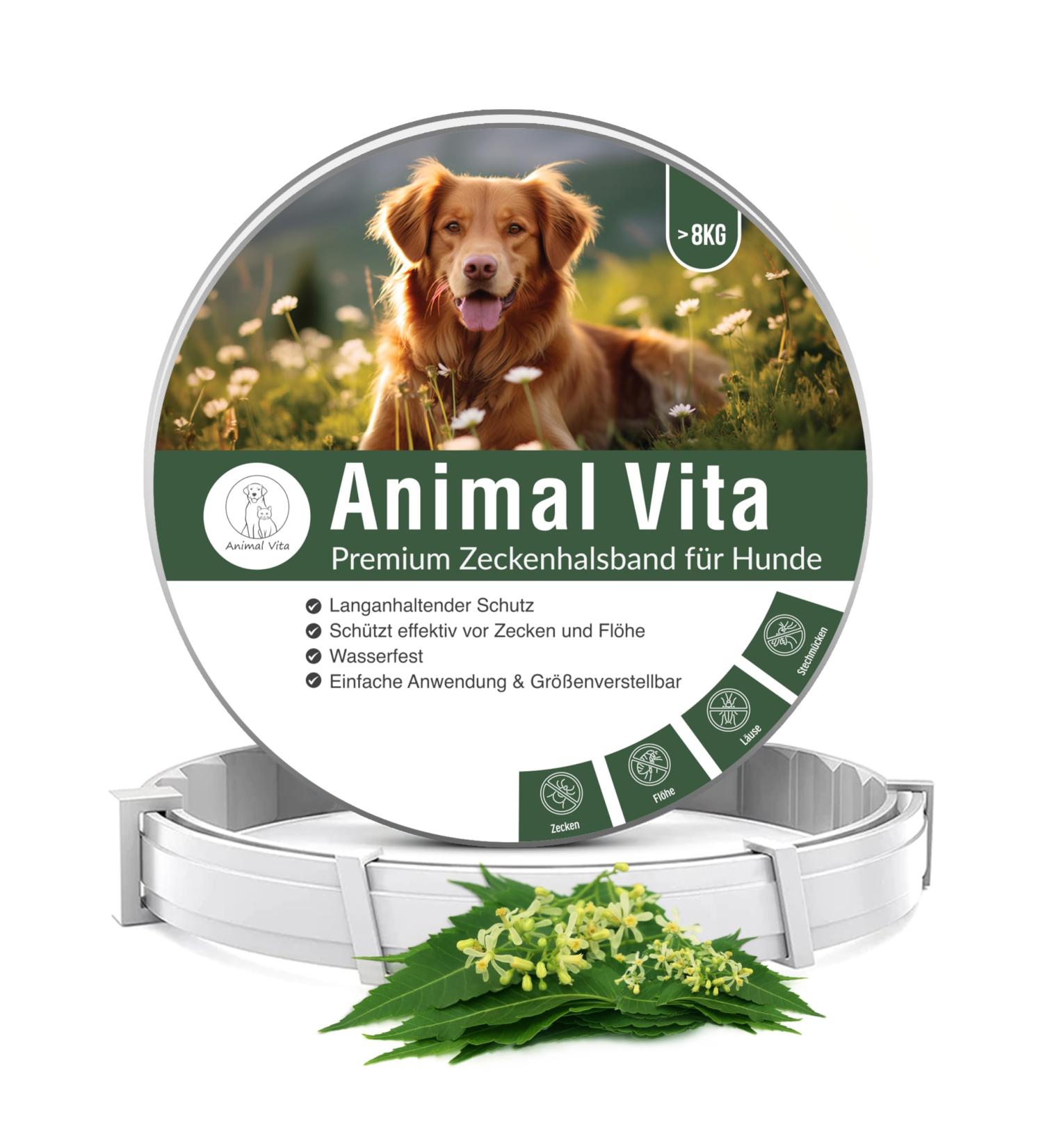 Animal Vita Premium Teck Neck Band for Dogs - Waterproof Size Adjustable 8 Months Tick Protection - Reliable Defense Against Ticks - Buy Online on GoSupps.com