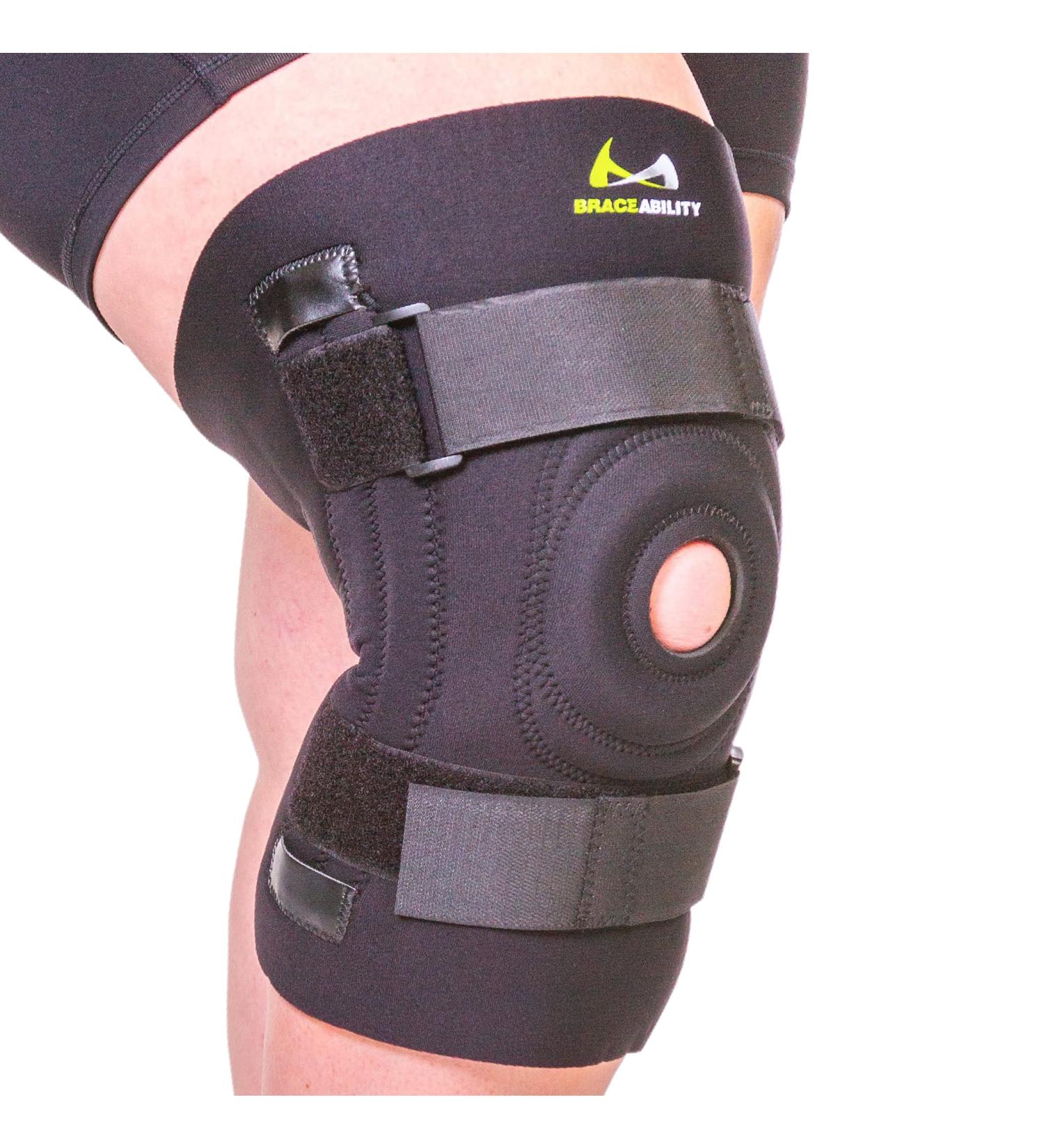 BraceAbility Knee Brace for Large Legs - Kneecap Protection Pad for Patellar Tendonitis - 3XL - Buy Online on GoSupps.com