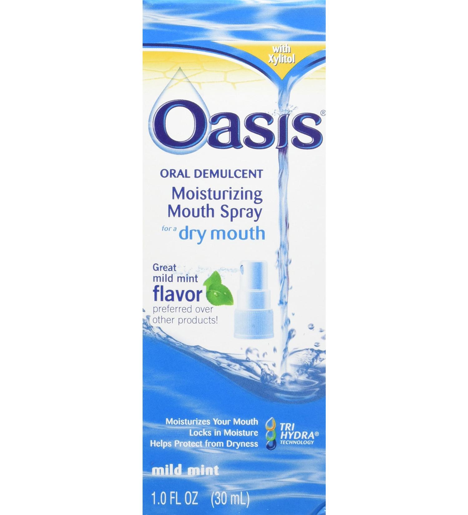 Oasis Dry Mouth Spray 1 oz - 6 Pack - Buy Online on GoSupps.com