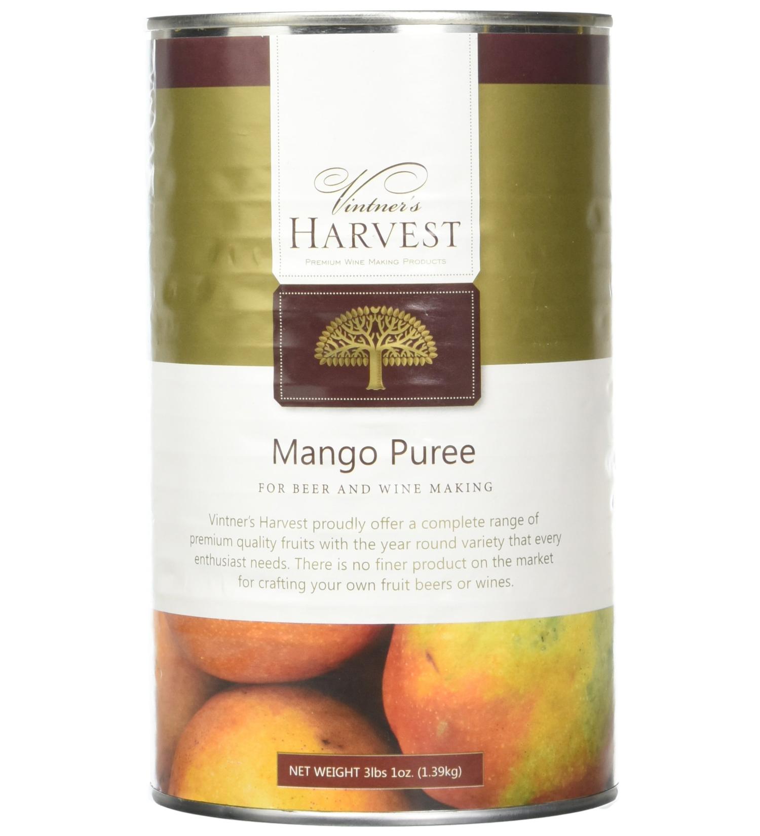 Vintner's Harvest Mango Fruit Puree - 3 lb 1 oz | Premium Quality for Brewing and Winemaking - Buy Online on GoSupps.com