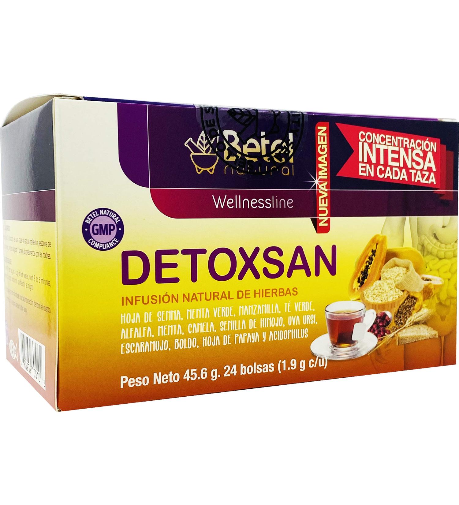 Detoxsan Total Detox Tea by Betel Natural - Whole Body Cleanse - 24 Tea Bags - Buy Online on GoSupps.com