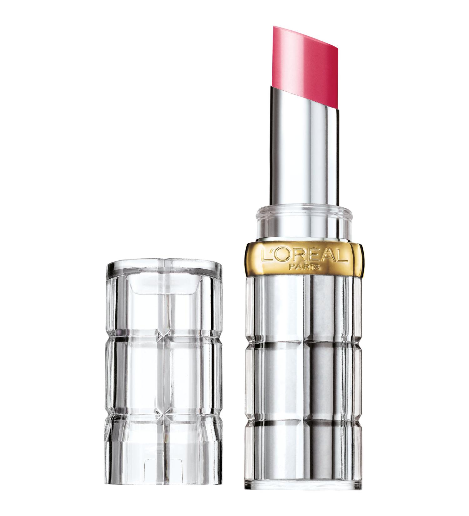 L'Oreal Paris Colour Riche Shine Lipstick - Laminated Fuchsia 0.1 oz | Long-Lasting Lip Color - Buy Online on GoSupps.com