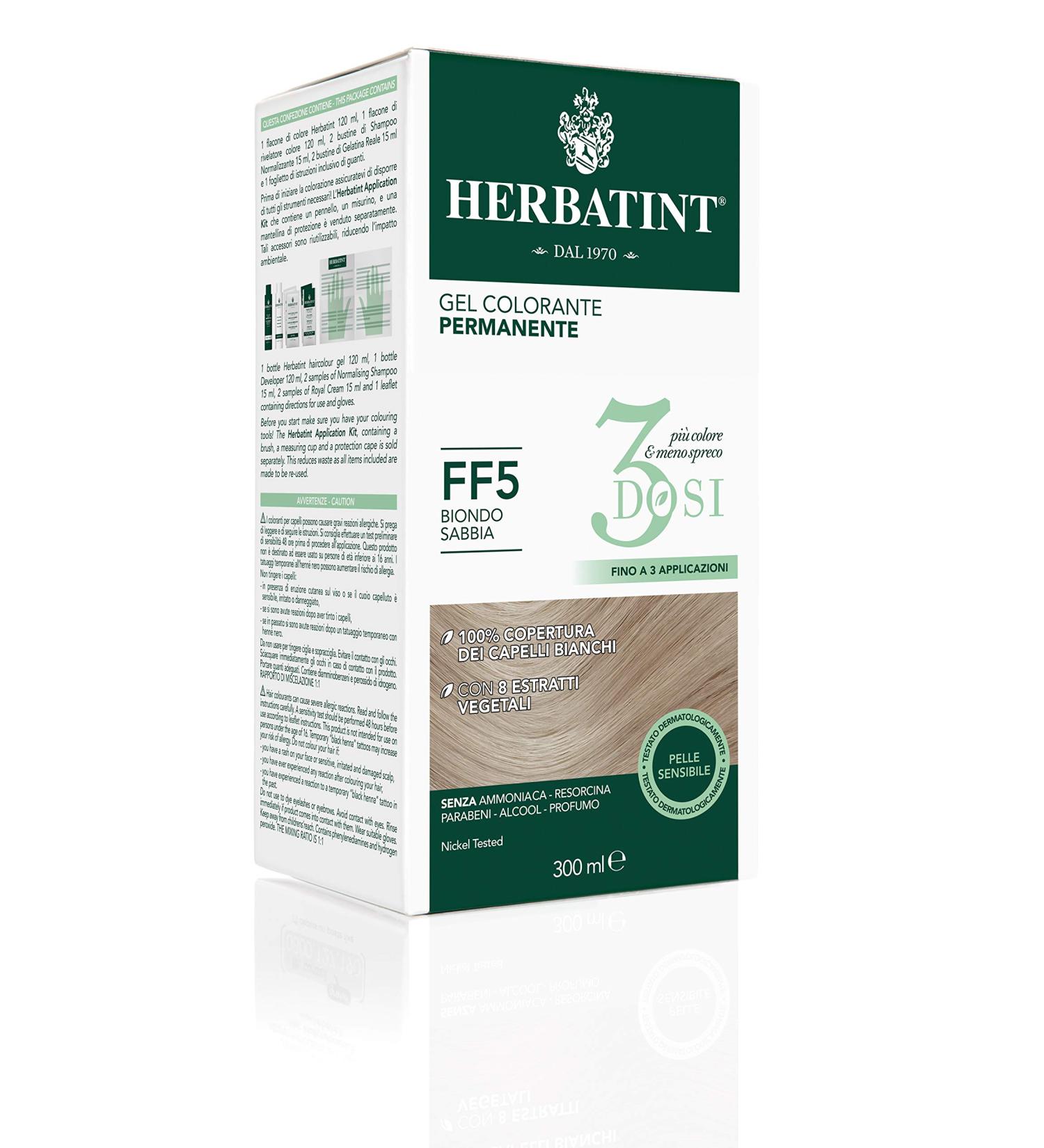  Herbatint Herbatint 3Dosi Permanent Colour Gel - FF5 Sand Blonde 300 ml - Buy Online on GoSupps.com