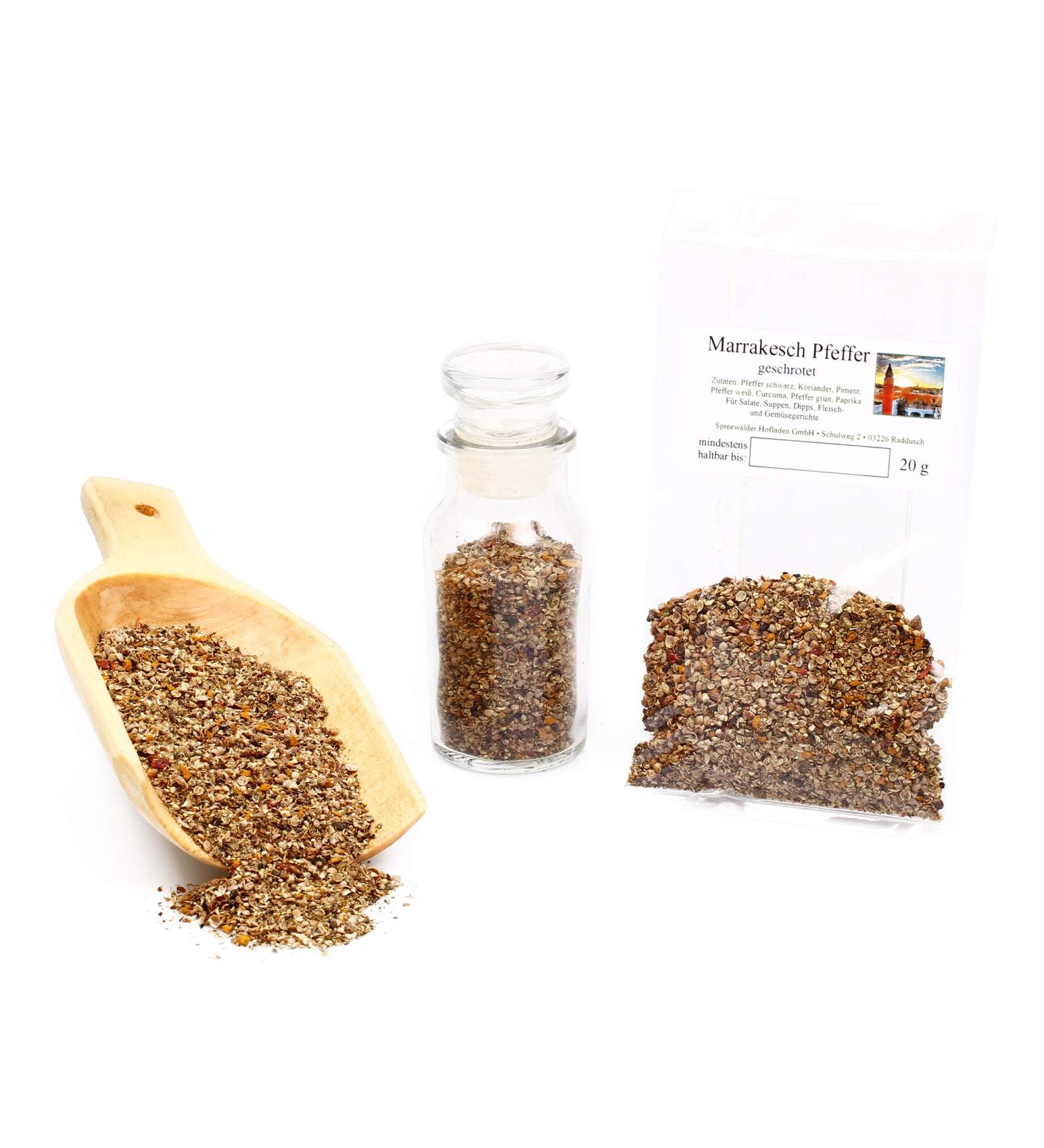 Feine W rze Marrakech Rolled Peppercorns | Gourmet pepper blend for sauces meats fish vegetables | 20g - Buy Online on GoSupps.com