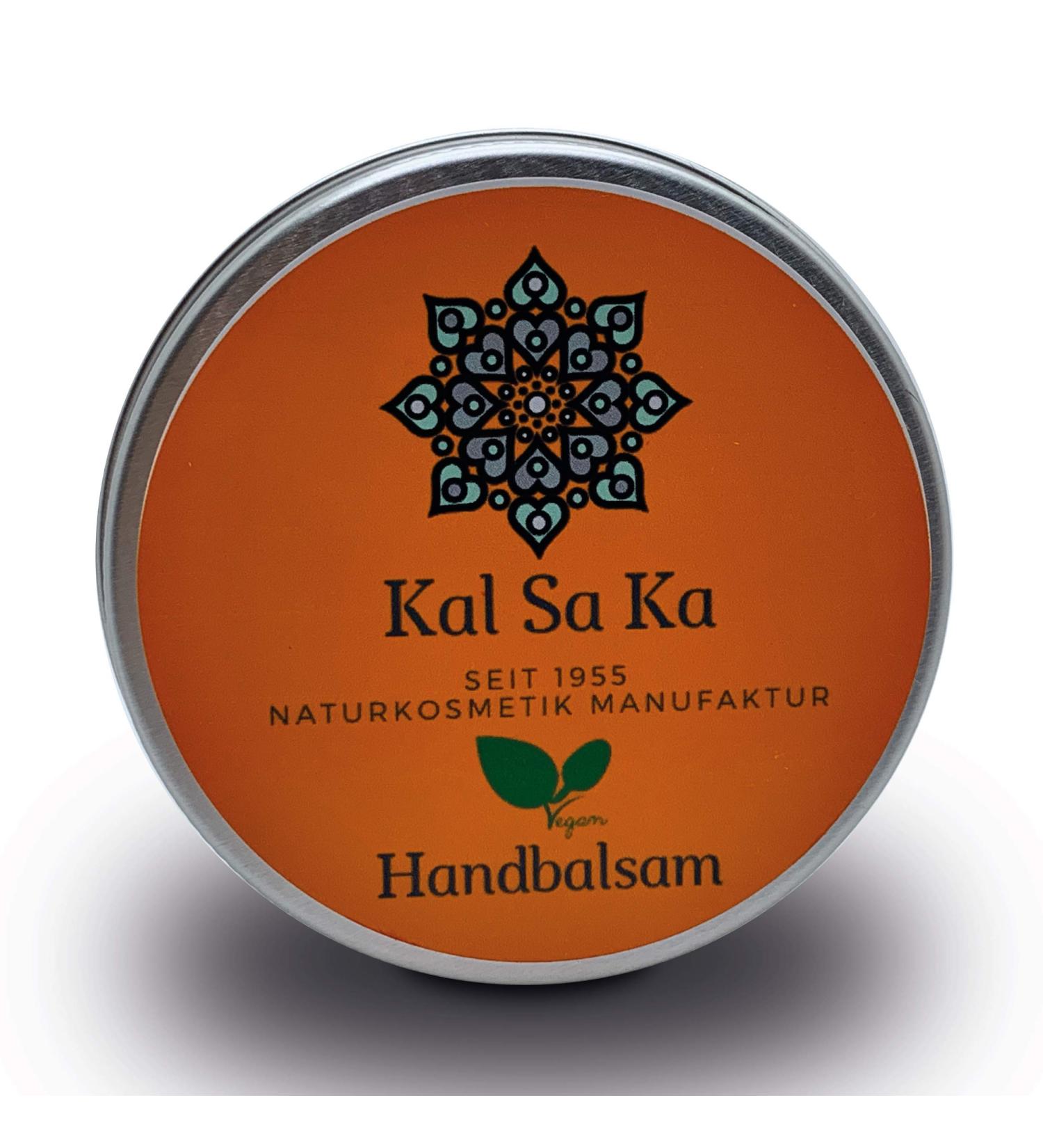 Kalsaka Handbalsam - Organic Hand Cream for Very Dry Hands | 80ml Argan Oil Jojoba Oil Aloe Vera & Almond Oil | Natural Cosmetics for Cracked Skin - Buy Online on GoSupps.com