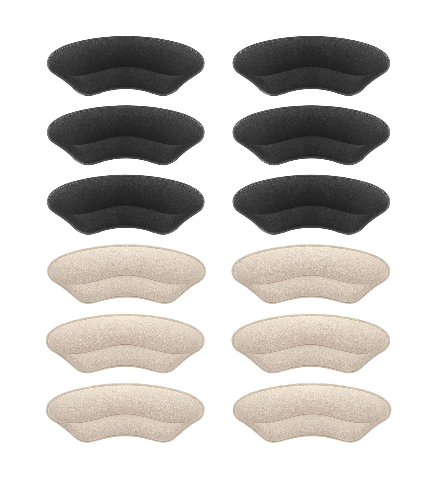 Beesoo Heel Grips Liner Cushions Inserts - 6 Pairs, for Women & Men, Prevent Heel Pain & Blisters, Make Loose Shoes Fit Tighter - Buy Online on GoSupps.com