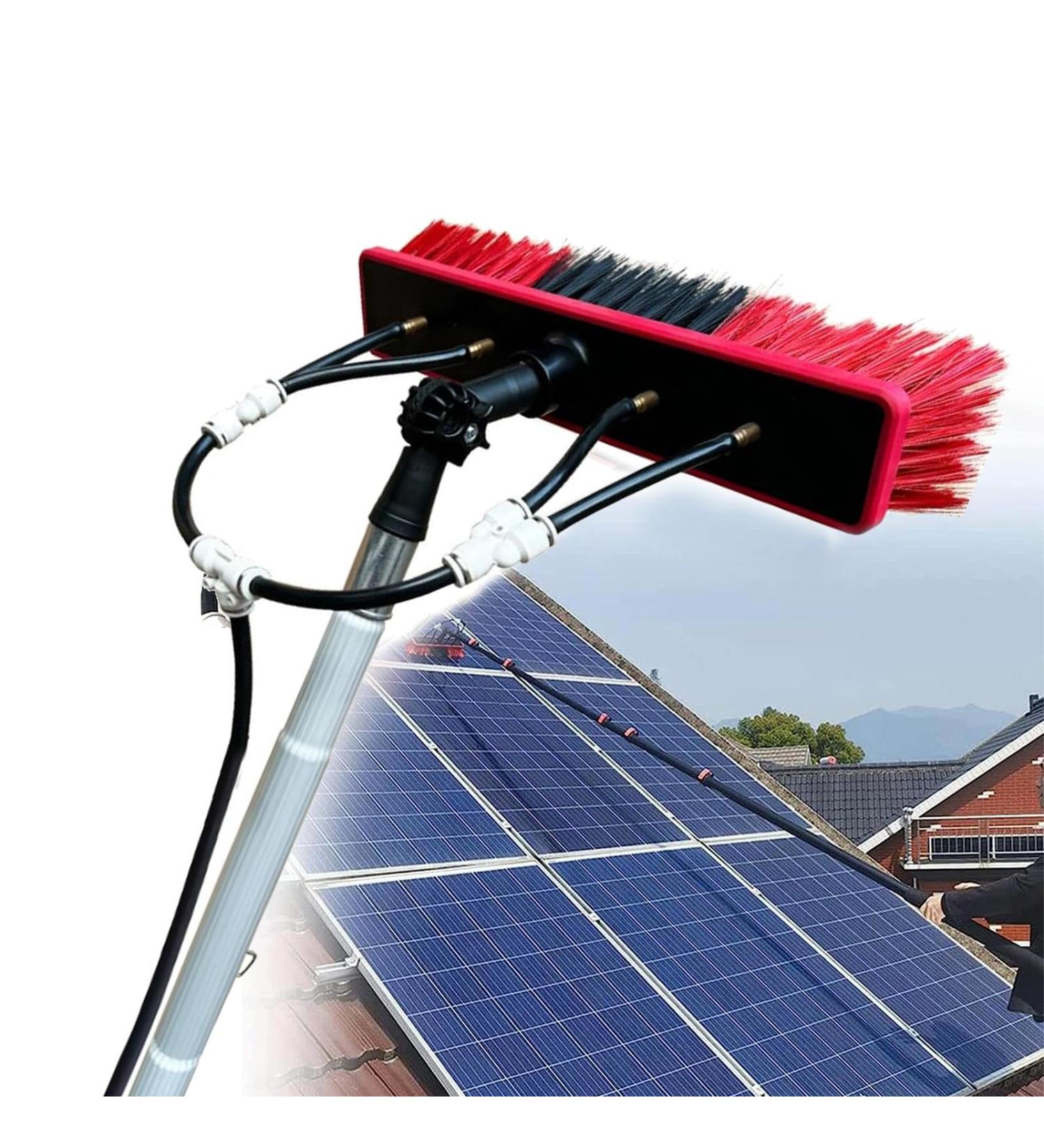 Window Cleaning Pole Water Fed Telescopic Brush Extendable Cleaner Conservatory Roof Suitable for Photovoltaic Panel Cleaning Trucks-12m/ 40ft Roof Cleaning Tools Window Cleaner Kit 35cm Brush Head 5M/17FT - Buy Online on GoSupps.com