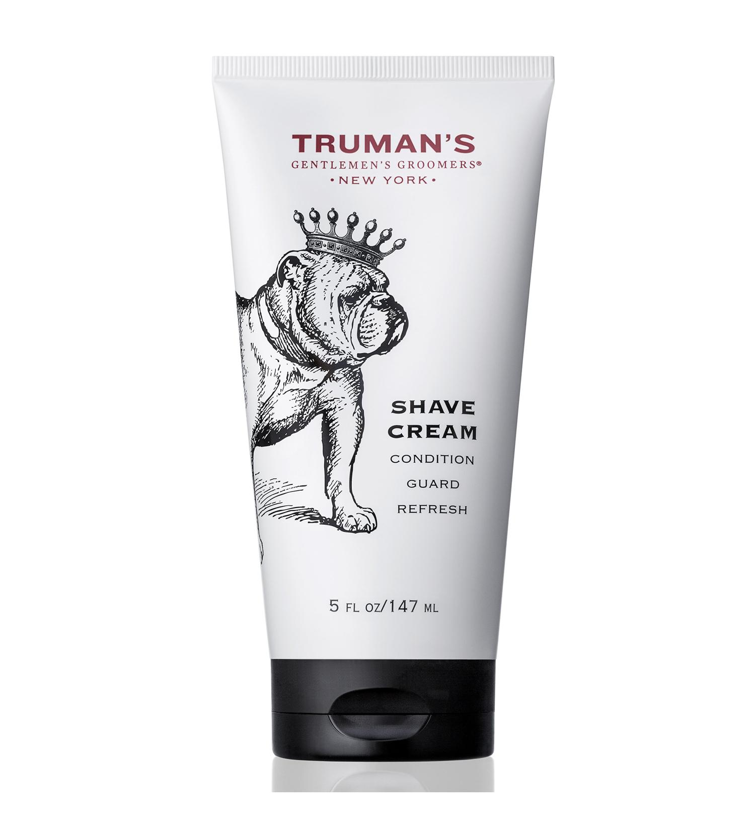 Truman's Gentlemen's Groomers Men's Shave Cream - Ultimate Smooth Close Shave Eliminates Razor Burn & Breakouts - 5oz Macadamia & Safflower Oils - Buy Online on GoSupps.com