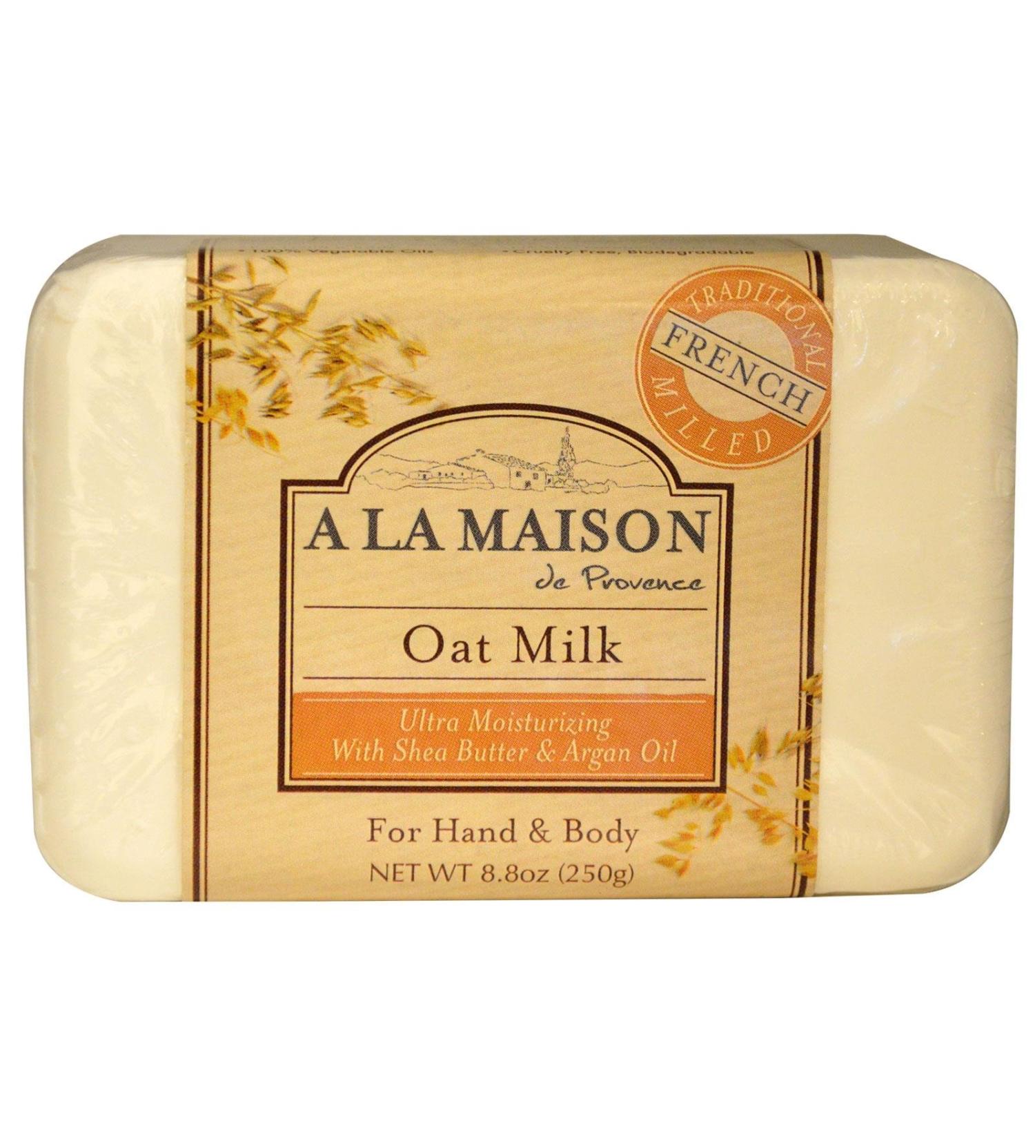 A LA MAISON Hand & Body Bar Soap - Oat Milk 8.8 oz (250 grams) Bar(S)