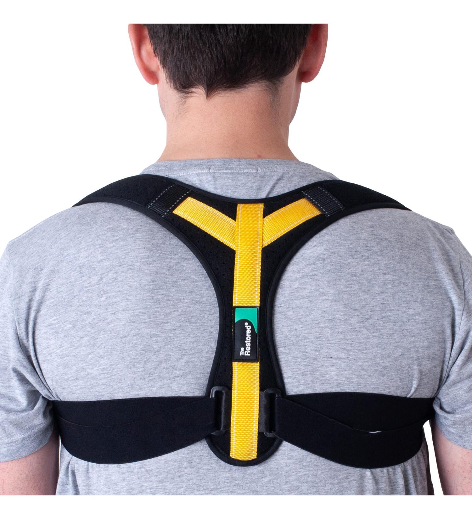 The Restored Back Posture Corrector for Men and Women - Adjustable Posture Brace with Trademarked PostureFIX Y Design - Upper Back Shoulder and Posture Support for a Straight Back 1 Count (Pack of 1) - Buy Online on GoSupps.com