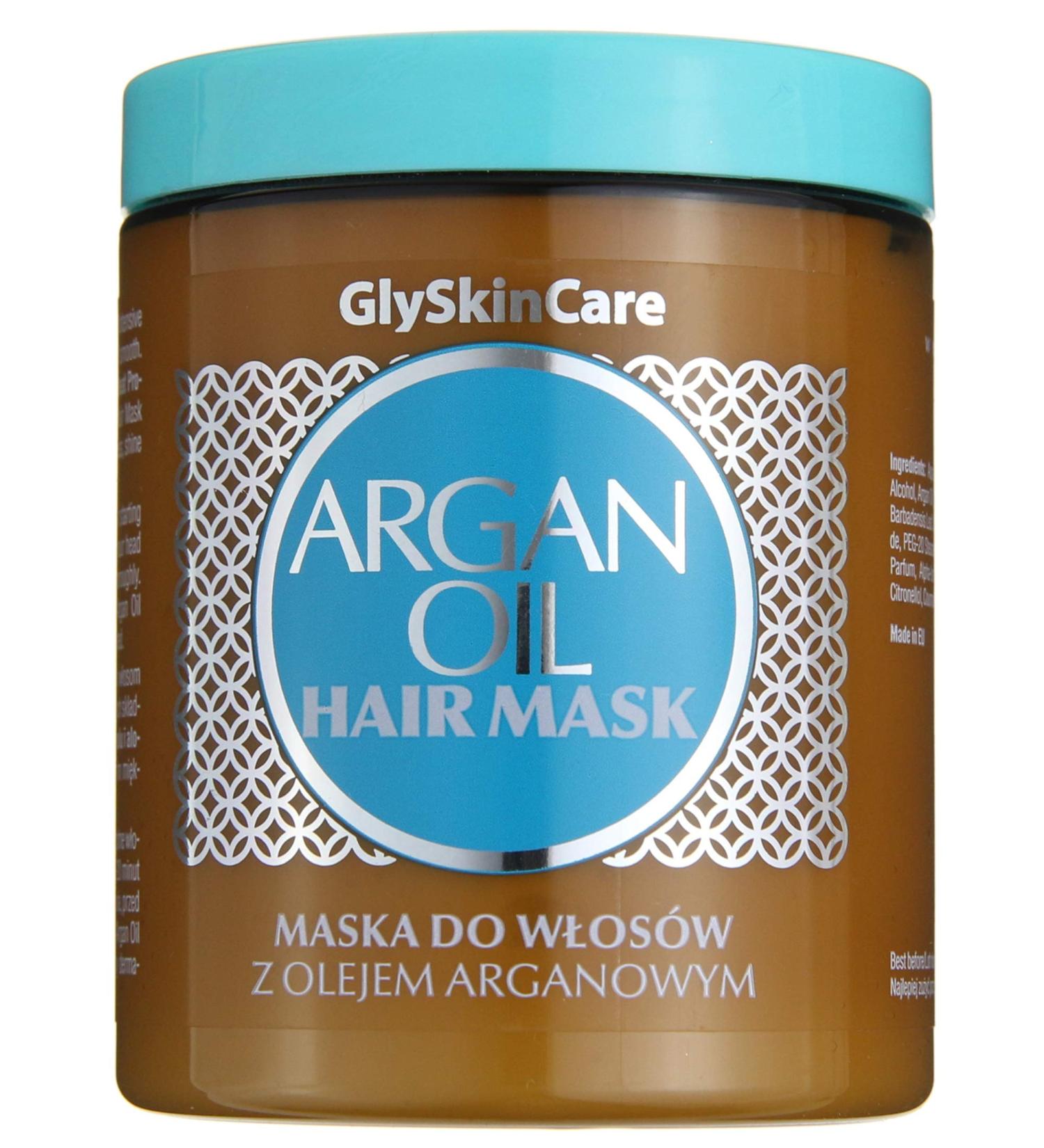 Pure Argan Oil Hair Mask - Infused with Natural Ingredients -100% Pure Argan Oil Vitamin E Keratin Aloe Extract and Panthenol - 300 mL