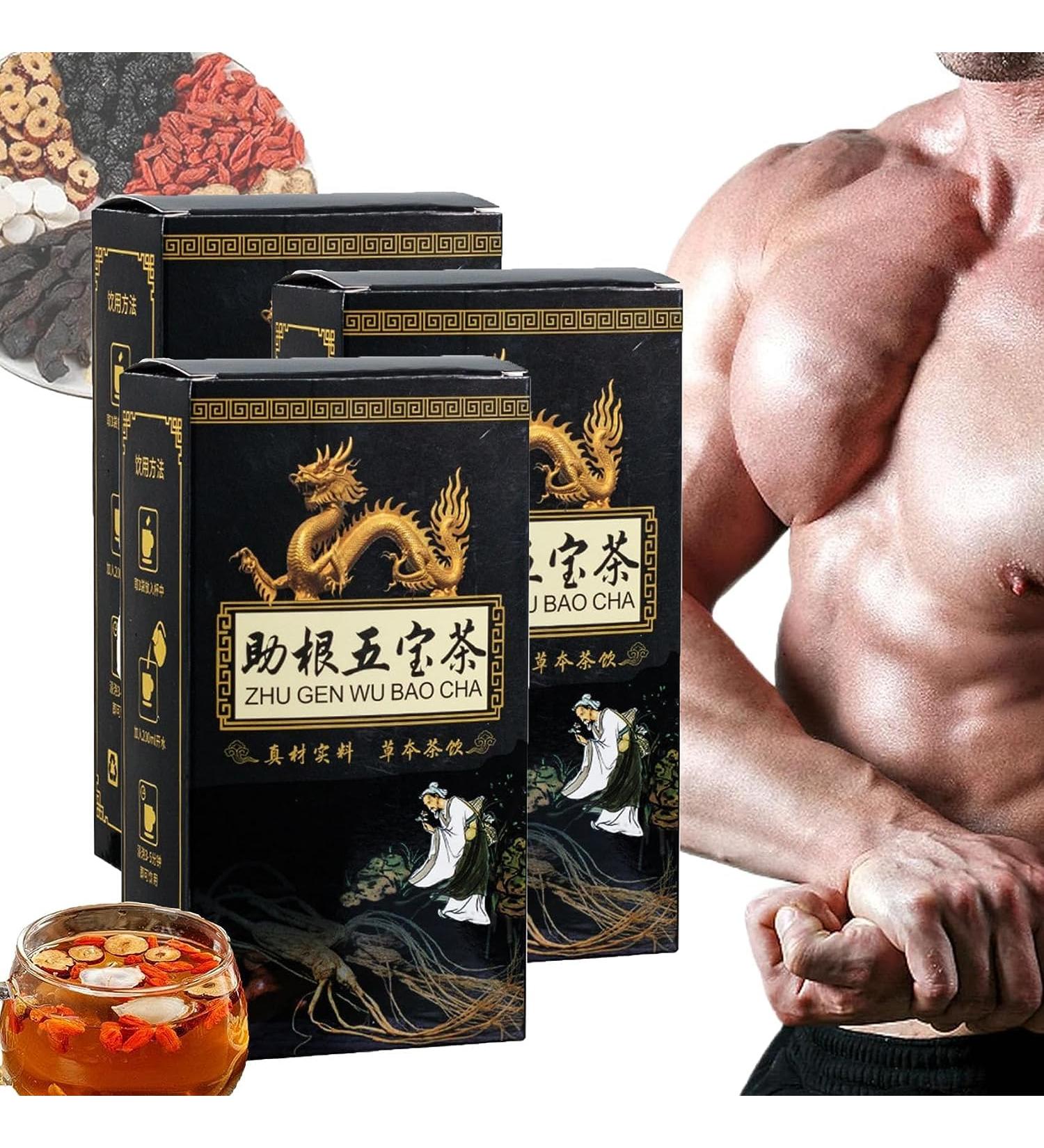 Ginseng Five Treasures Tea Kidney Tea Kidney Tea Formula Ginseng Five Treasure Tea Essential Chinese Herbal Tea Tonify Kidney for Men Chinese Kidney Care Tea (3pcs) - Buy Online on GoSupps.com
