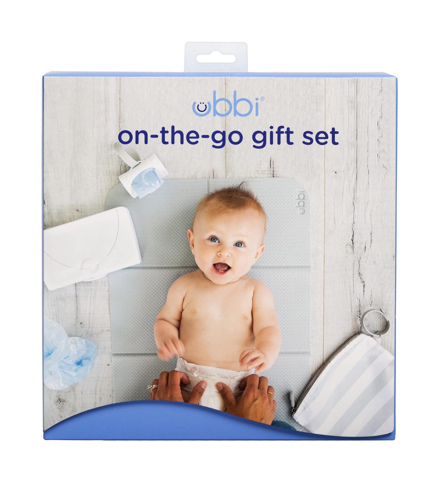 Ubbi On-the-Go Poison Set: Essential Baby Gear with Portable Changing Pad Wipe Dispenser & Bag Dispenser | Perfect Newborn Gift Set - Buy Online on GoSupps.com
