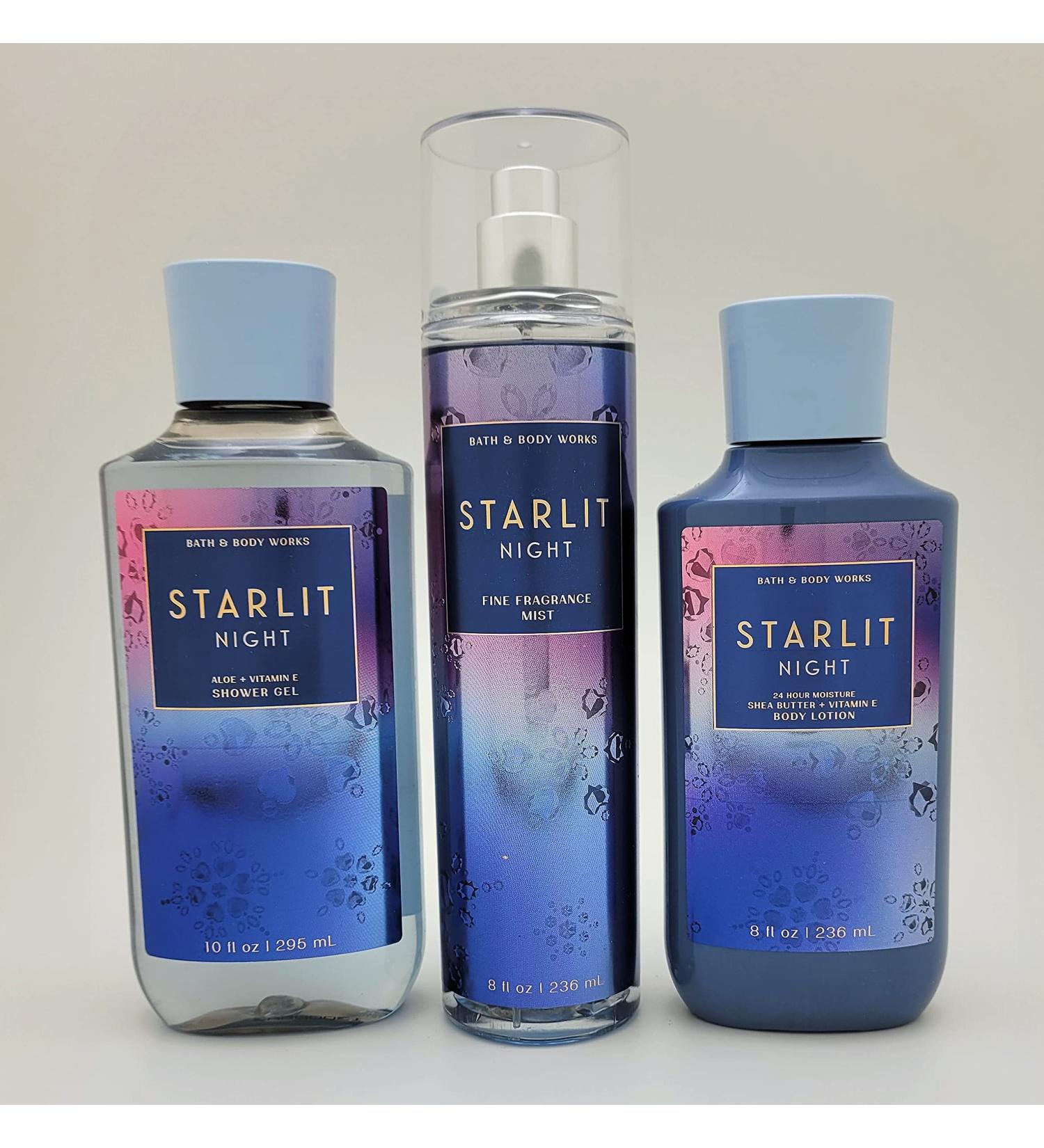 Bath & Body Works Starlit Night 3pc Bundle 2021 - Shower Gel, Fragrance Mist & Body Lotion Trio - Buy Online on GoSupps.com