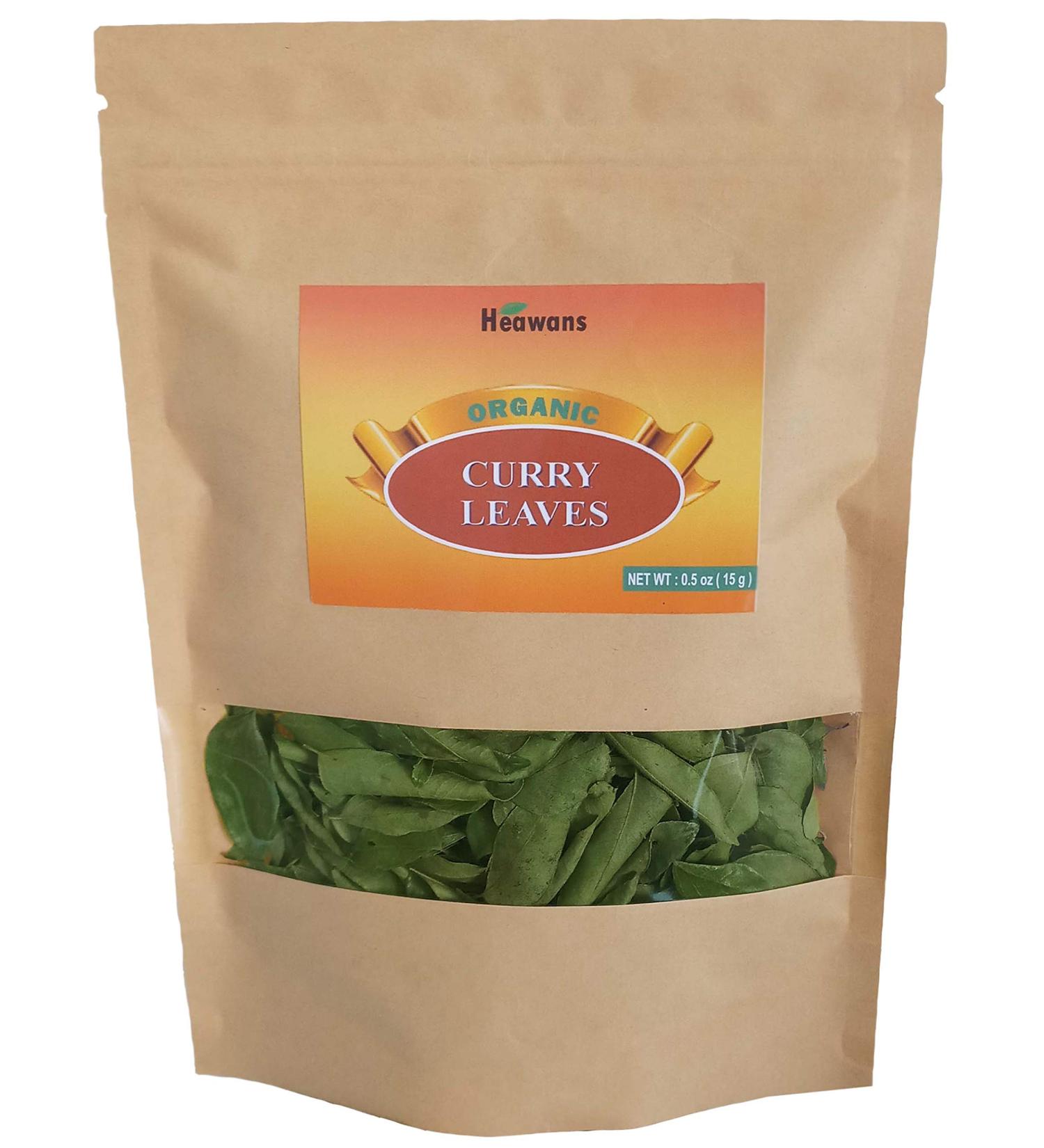 Organic Premium Grade Whole Air Dried Curry Leaves - 100% Natural | Non-crushed - Buy Online on GoSupps.com