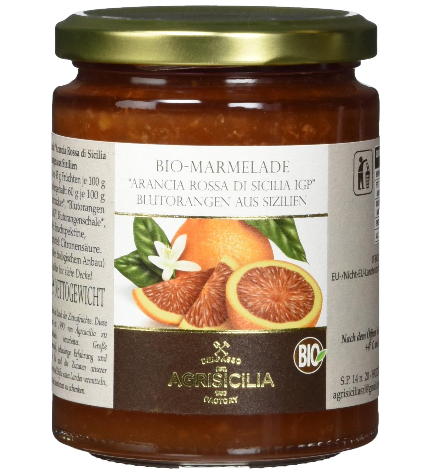 Agrisicilia Sicilian Blood Orange Jam - Pack of 6 (6 x 360g) | Premium International Shipping - Buy Online on GoSupps.com