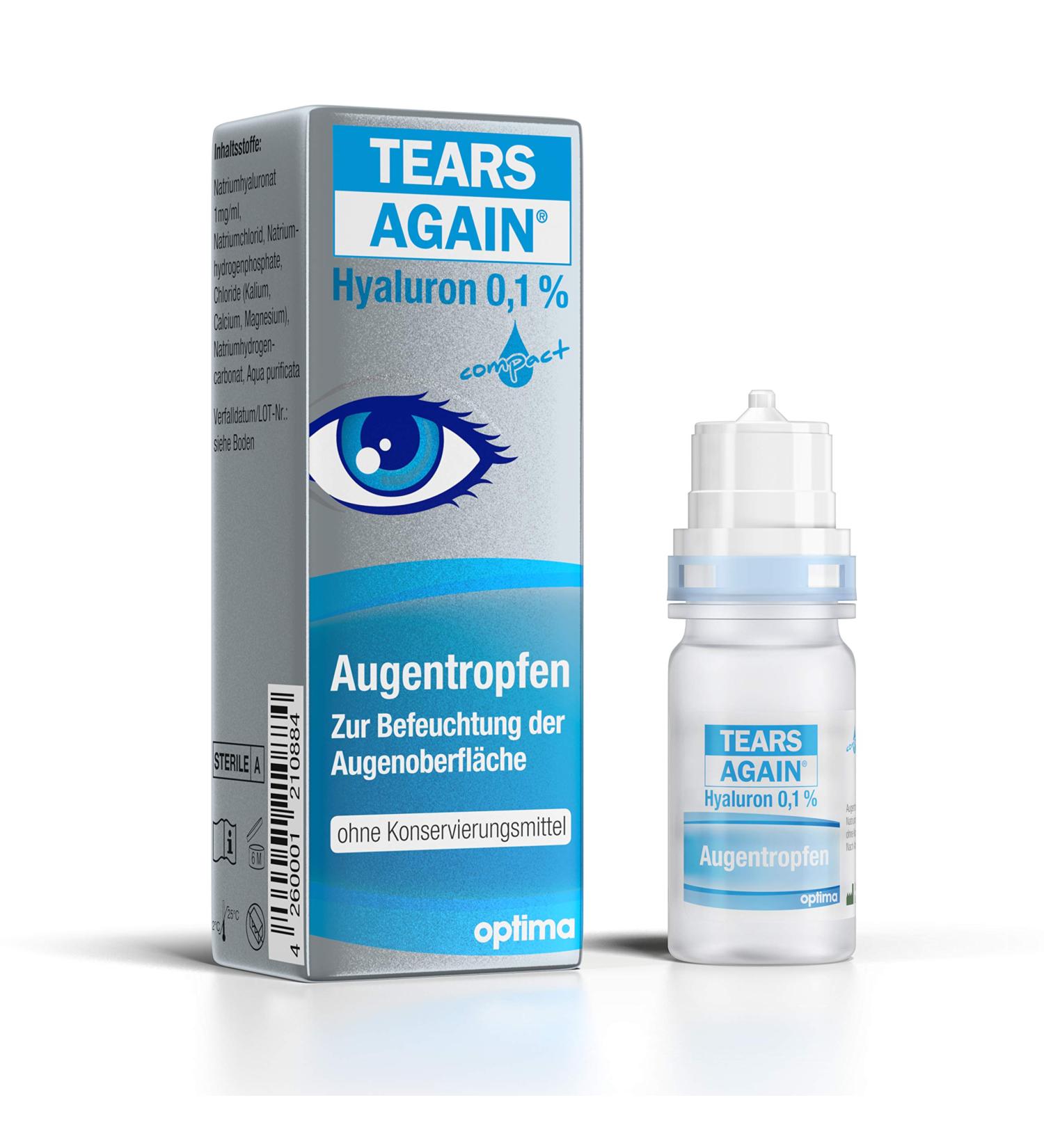 Buy Preservative-Free Hyaluron 0.1% Eye Drops for Dry Itchy Eyes - 10 ml International Shipping - Buy Online on GoSupps.com