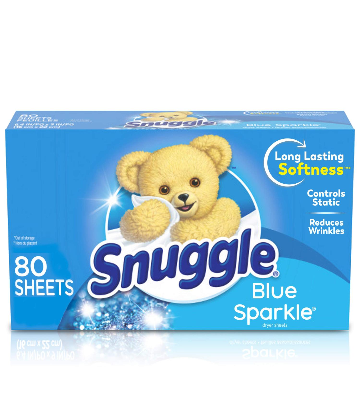 Snuggle Aroma Towels - Blue Sparkle 80 Pieces | Premium Dryer Towels for Freshness - International Shipping Available - Buy Online on GoSupps.com