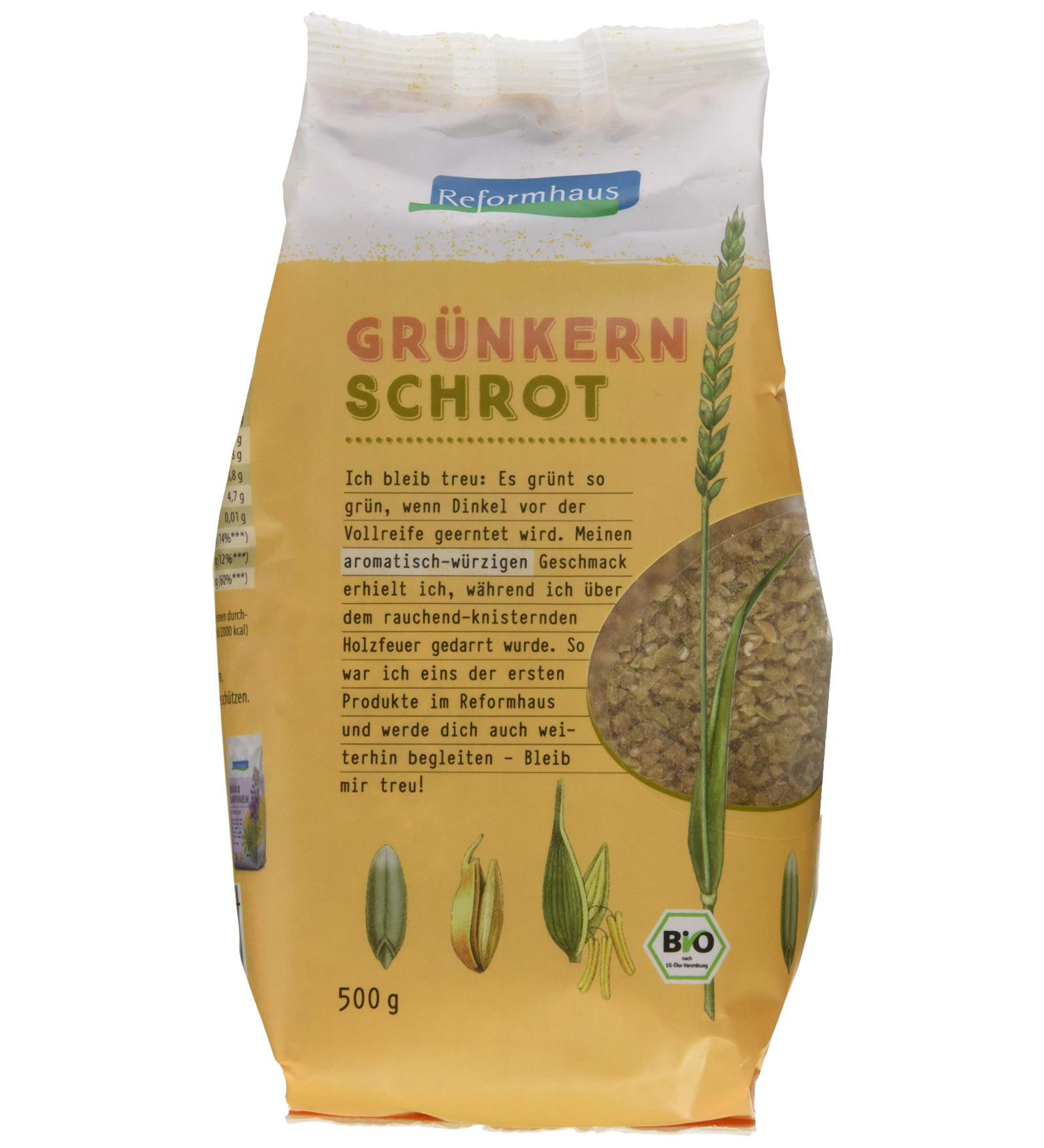 Buy Organic Coarse Green Spelt Meal - Reformhaus - Pack of 6 (6 x 500g) - International Shipping - Buy Online on GoSupps.com