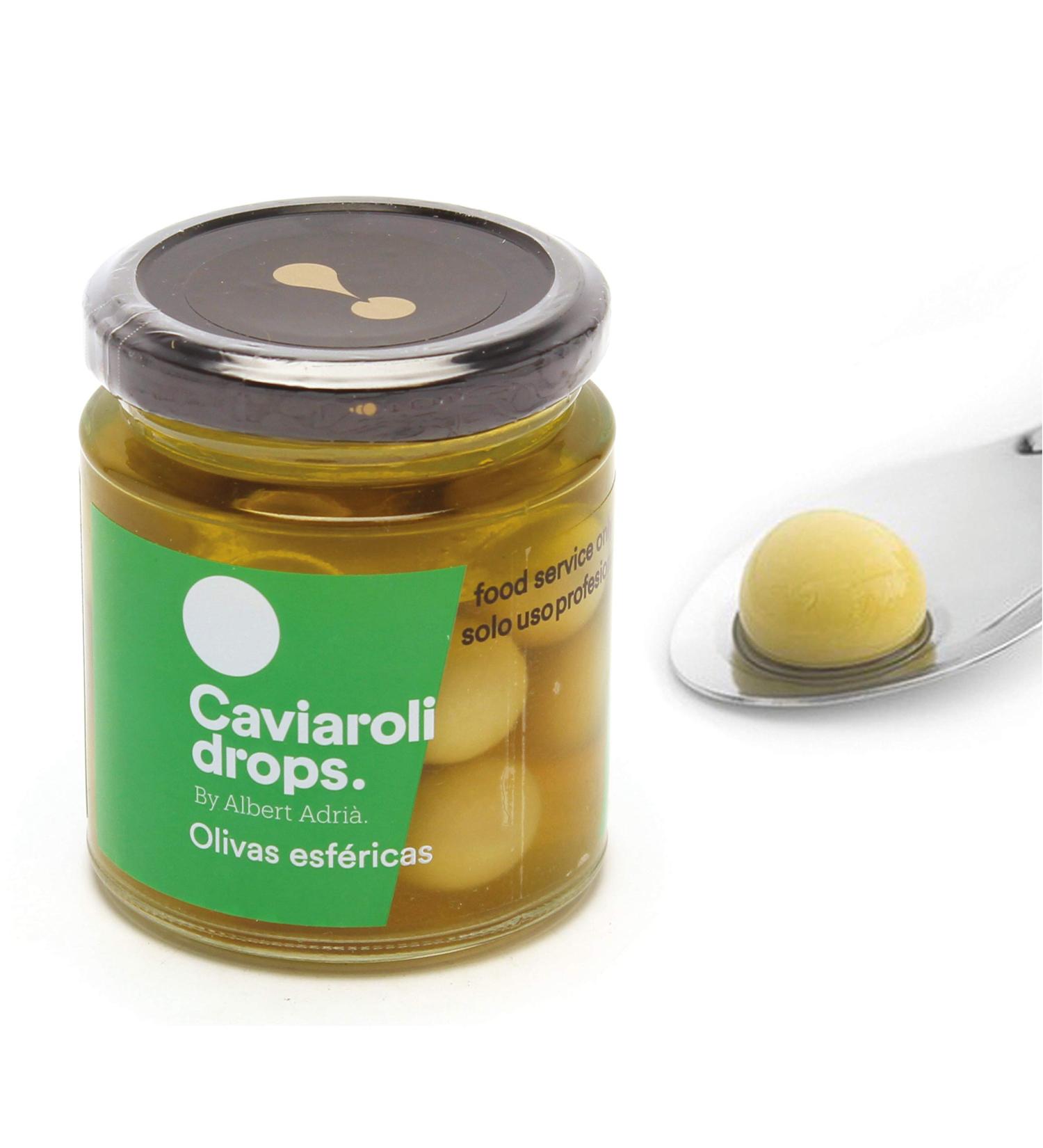 CAVIAROLI Olive Spherical Drops By Albert Adri x 12 Jar 60 g - Buy Online on GoSupps.com