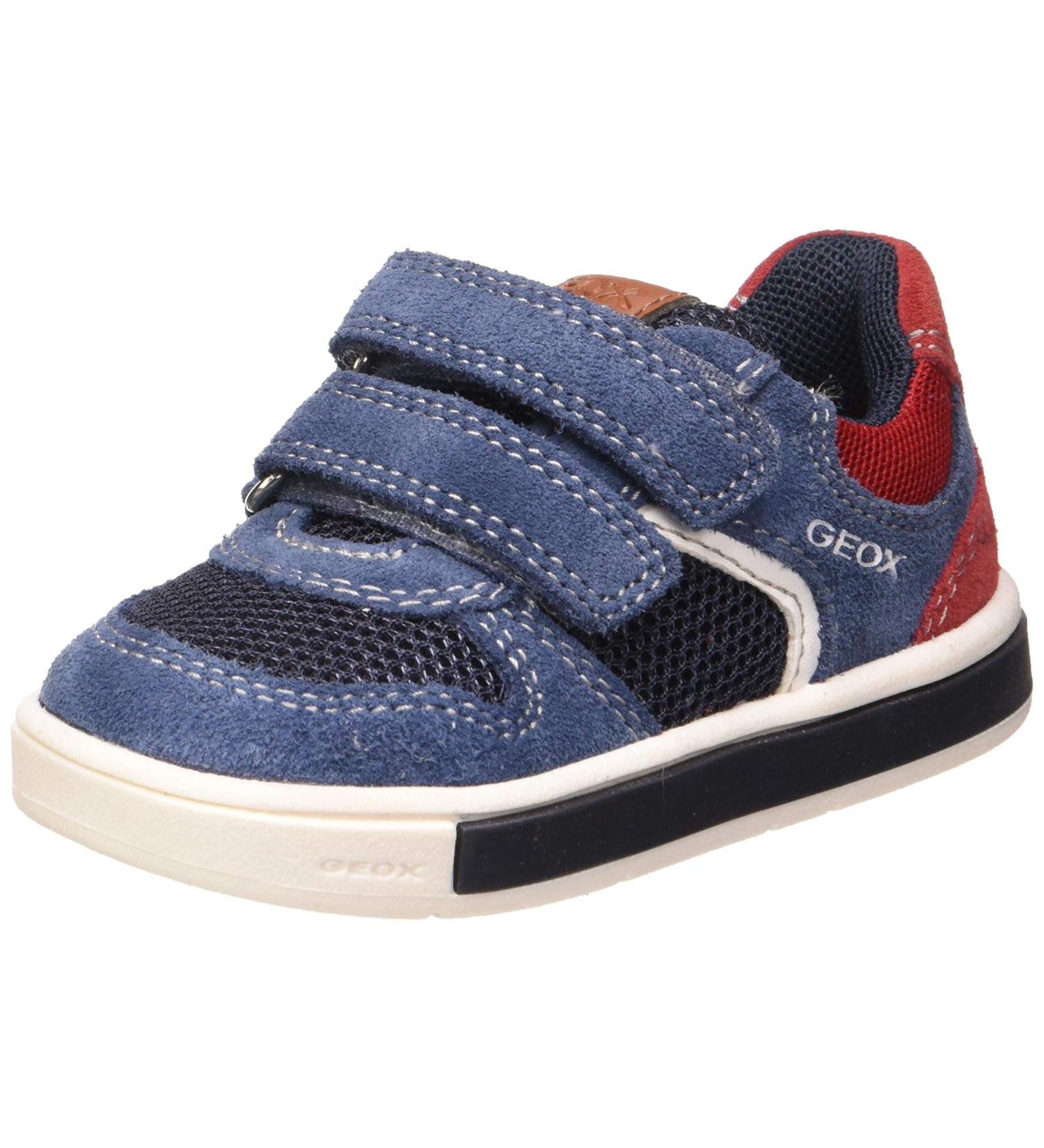 Geox Baby Boy's B Trottola B Sneakers 5 UK Child Blue Avio Dk Red - Comfortable and Stylish Shoes for Little Feet - Buy Online on GoSupps.com