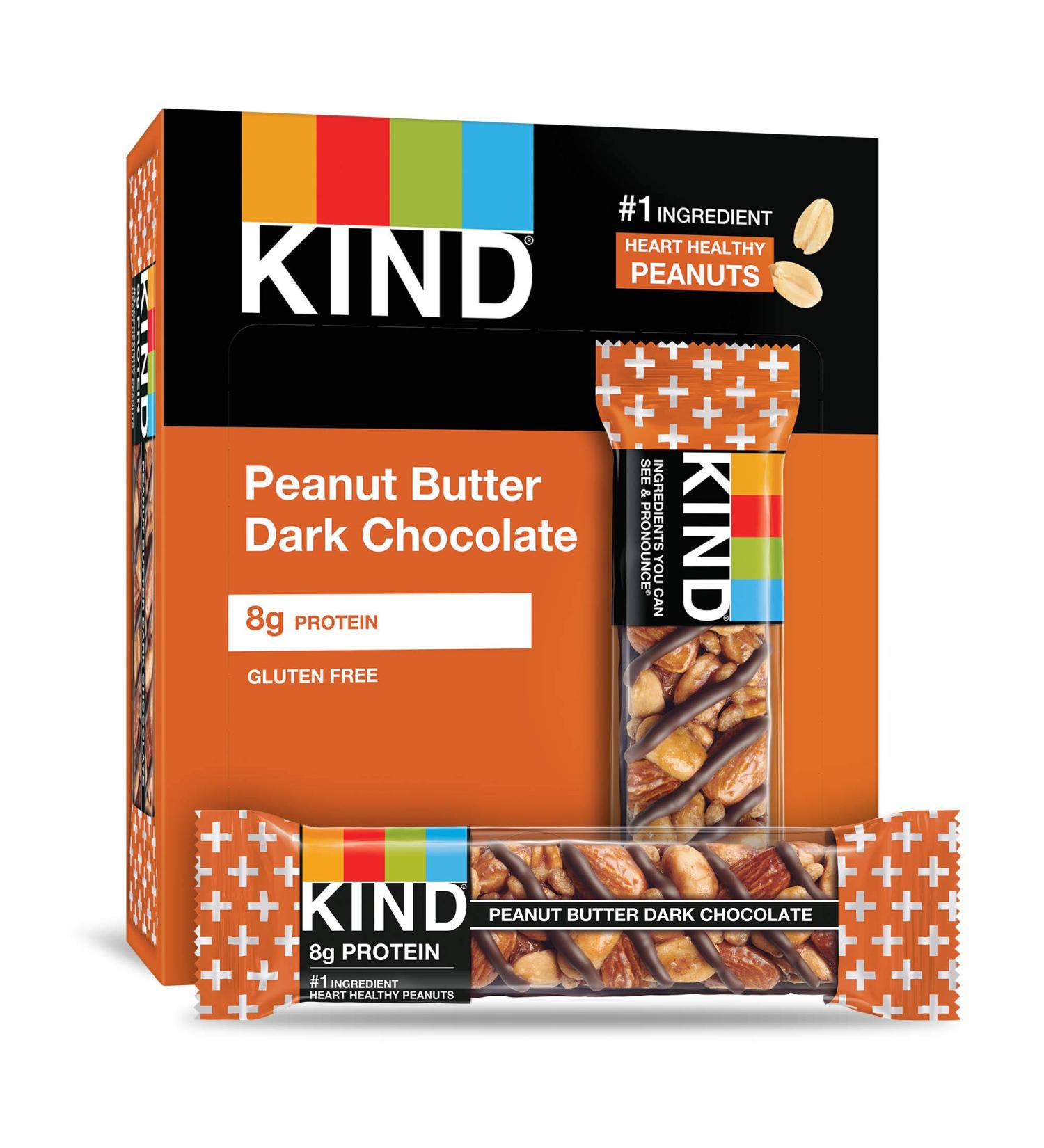 KIND Peanut Butter Dark Chocolate 8.4 Oz - Pack of 6 | Delicious Snack Bars - Buy Online on GoSupps.com