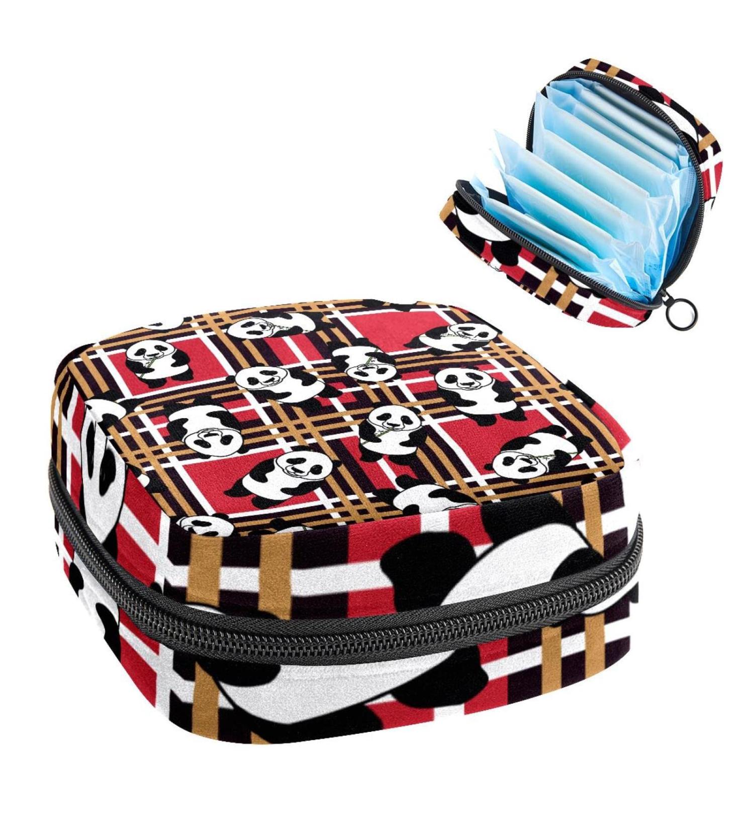 GIAPB Period Bag - Bread Bear Seamless Pattern Color2028 | Sanitary Napkin Storage & Travel Makeup Pouch - Buy Online on GoSupps.com
