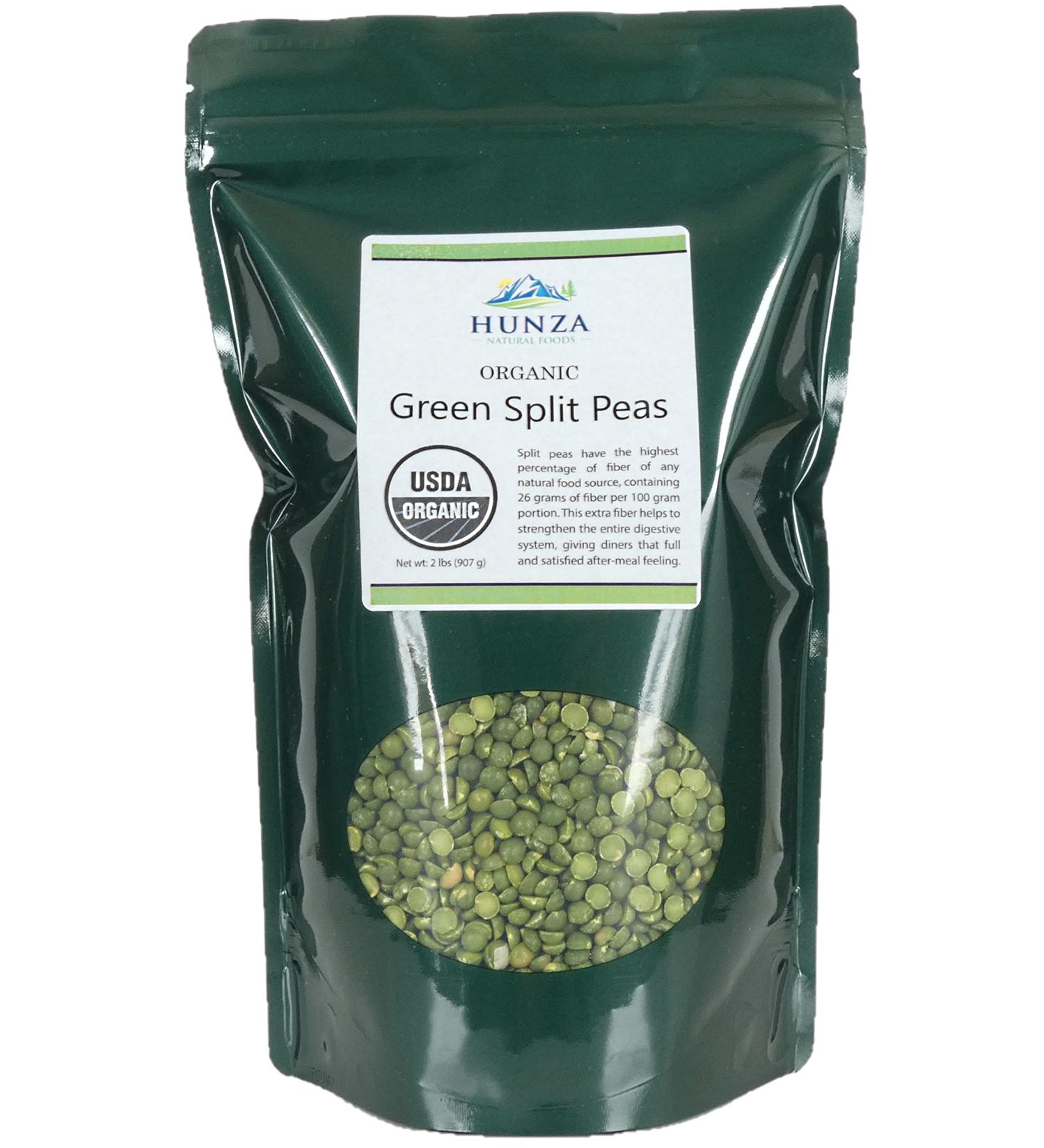 Hunza Organic Green Split Peas - 2 lbs (Pack of 1) - Buy Online on GoSupps.com