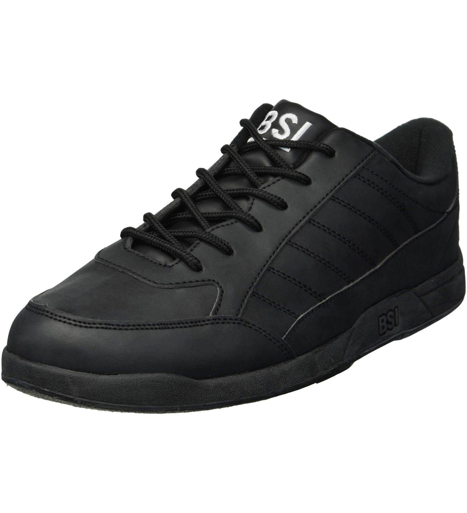 BSI Men's Basic #521 Bowling Shoes 9.5 Black - High-Quality Bowling Footwear - Buy Online on GoSupps.com