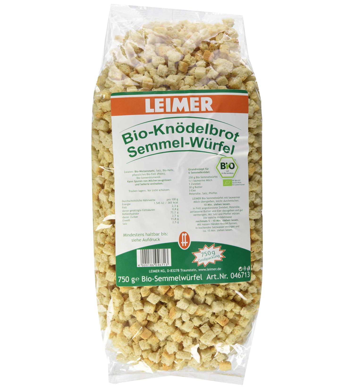 Leimer Organic Bread Cubes for Dumplings - 750g | Premium Quality for International Shipping - Buy Online on GoSupps.com