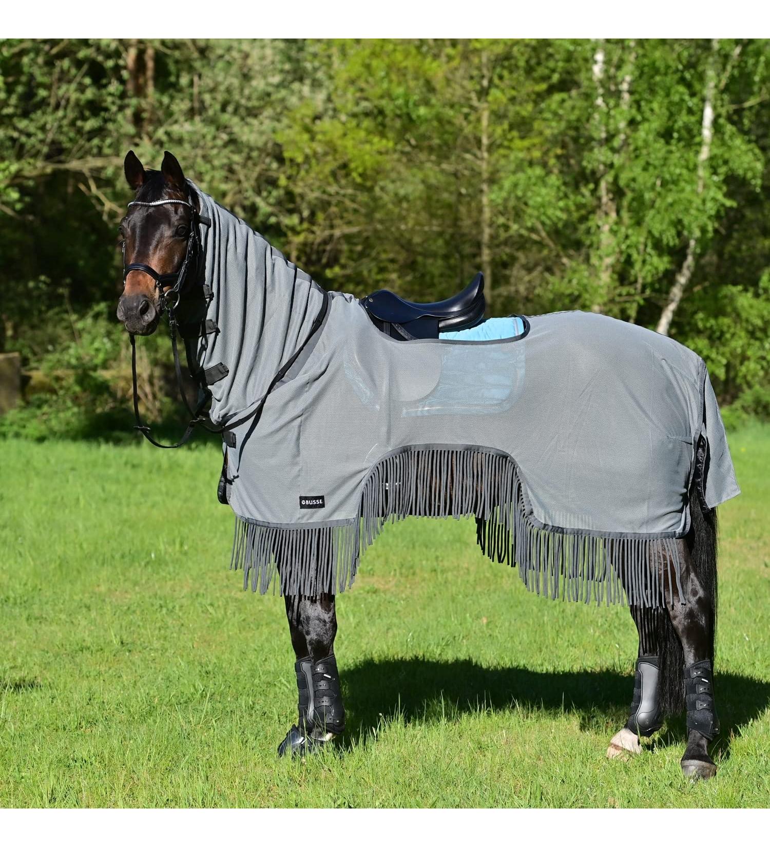 BUSSE riding blanket MOSQUITO-FRINGES III 125 grey (anthracite)
