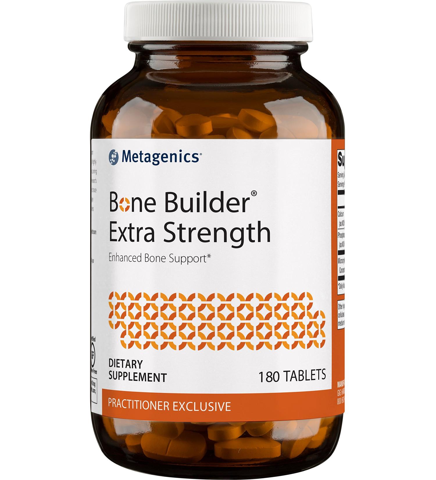 Metagenics Bone Builder Extra Strength Tablets - 60 Servings | Supports Healthy Bone Density with Calcium and Phosphorus - Buy Online on GoSupps.com