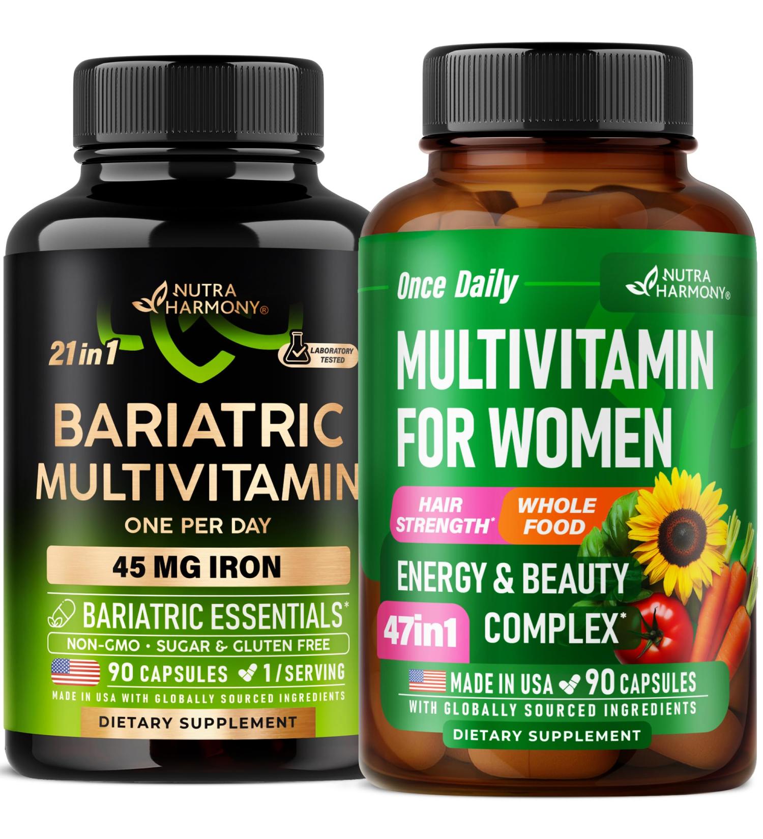 NUTRAHARMONY Bariatric Capsules & Multivitamins for Women