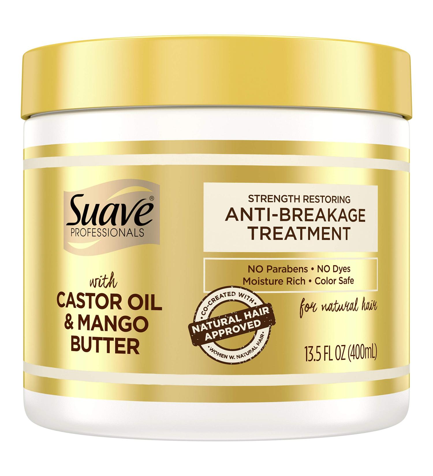 Suave Professionals Hydrating Dry Hair Mask with Castor Oil & Mango Butter - 13.5 oz - Buy Online on GoSupps.com