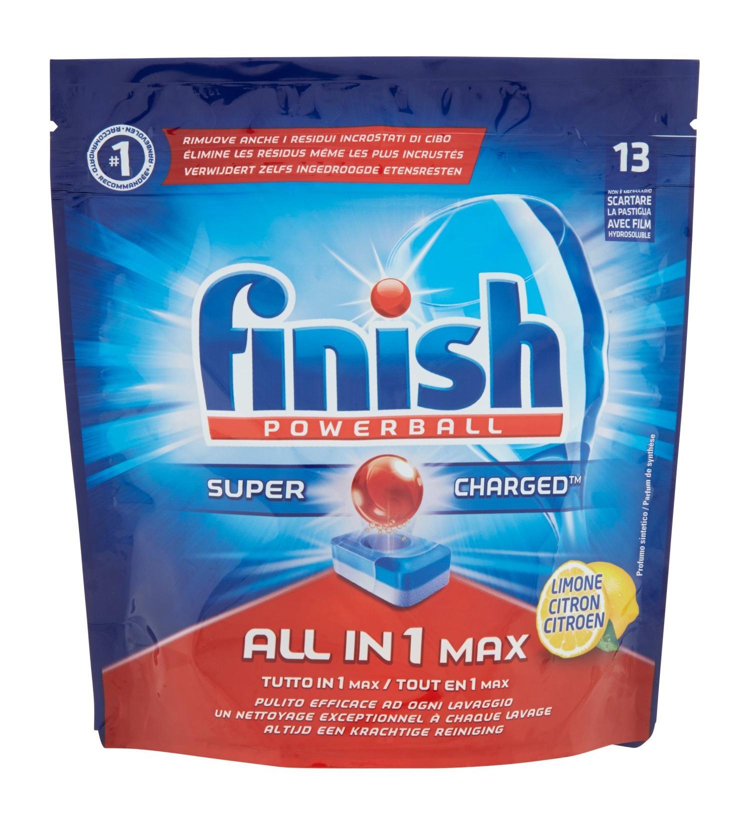 Finish All-in-One Max Dishwasher Cleaner 13 Tabs 242 g Lemon - Buy Online on GoSupps.com