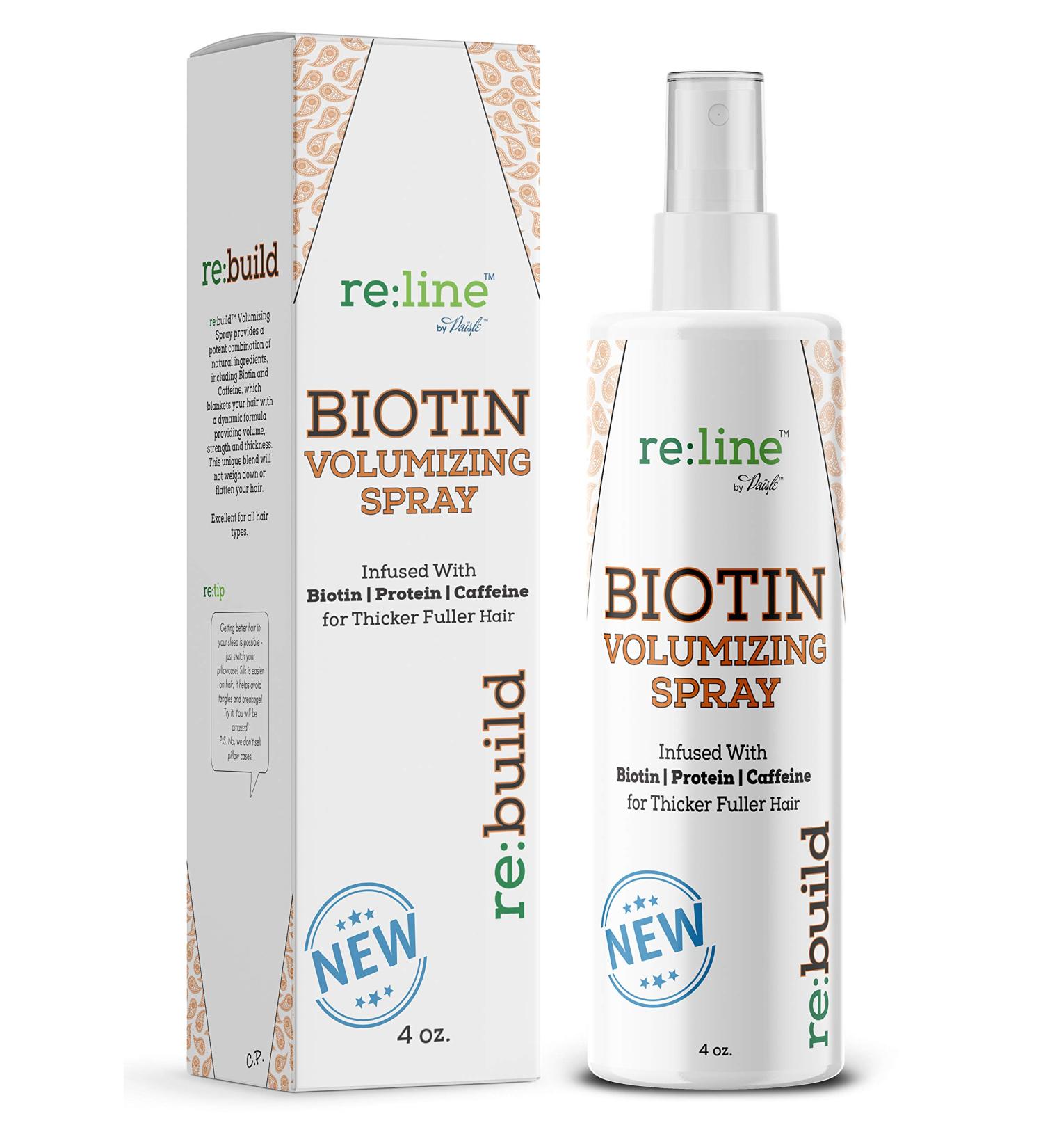 Biotin Volumizing Spray for Thickening Fine Hair - Hair Growth & Volume Boosting Rebuild Spray - Buy Online on GoSupps.com