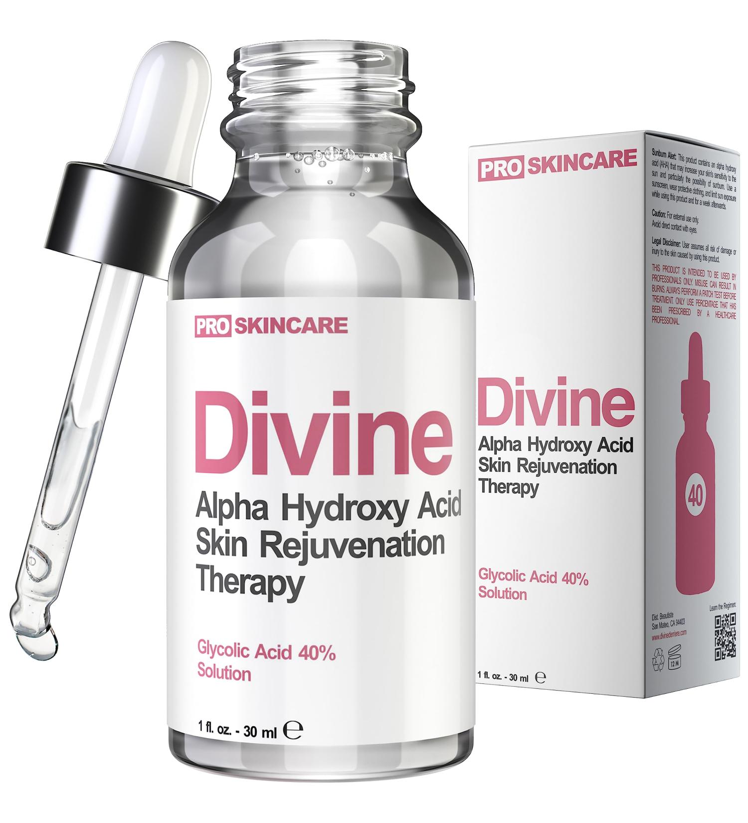 Glycolic Acid Peel 40% Professional Chemical Peel for Face for Acne Scars Collagen Boost Wrinkles Fine Lines - Alpha Hydroxy Acid Liquid Exfoliant for Face Peel Mask for Men & Women 1 Fl Oz (Pack of 1) - Buy Online on GoSupps.com