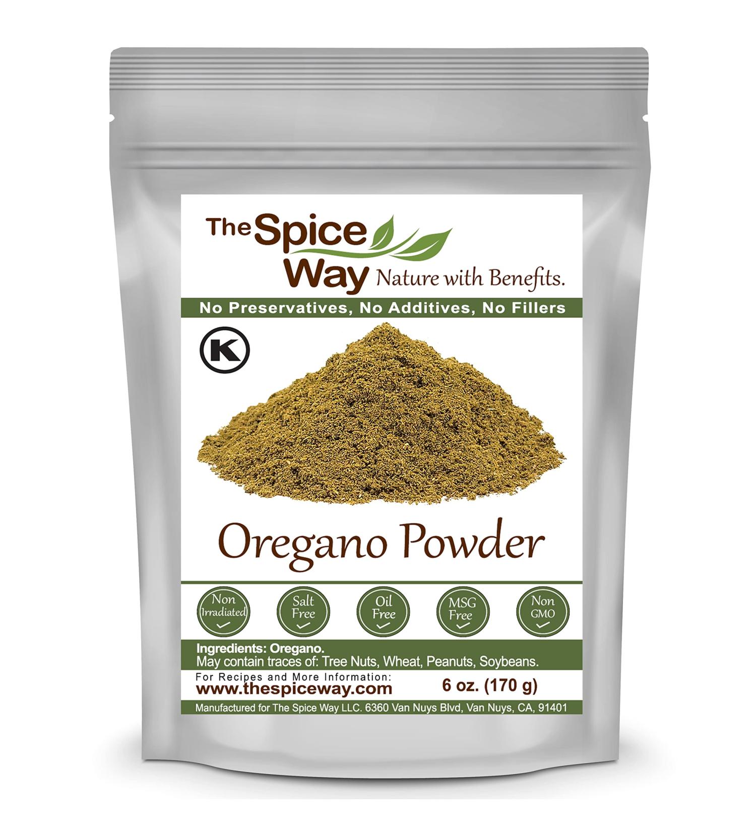 The Spice Way Oregano Ground - 6 oz | Dried Herb Leaves Powder - Buy Online on GoSupps.com