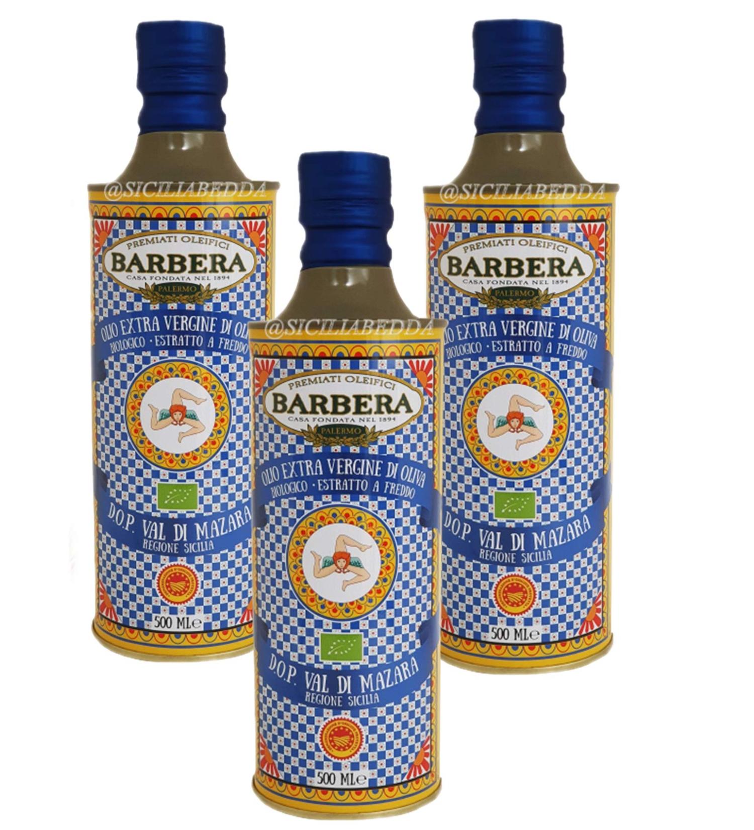  Barbera Sicilia Bedda - Barbera - Organic Extra Virgin Olive Oil "Val de Mazara" DOP - Late Trinacria ML 500 (3) - Buy Online on GoSupps.com