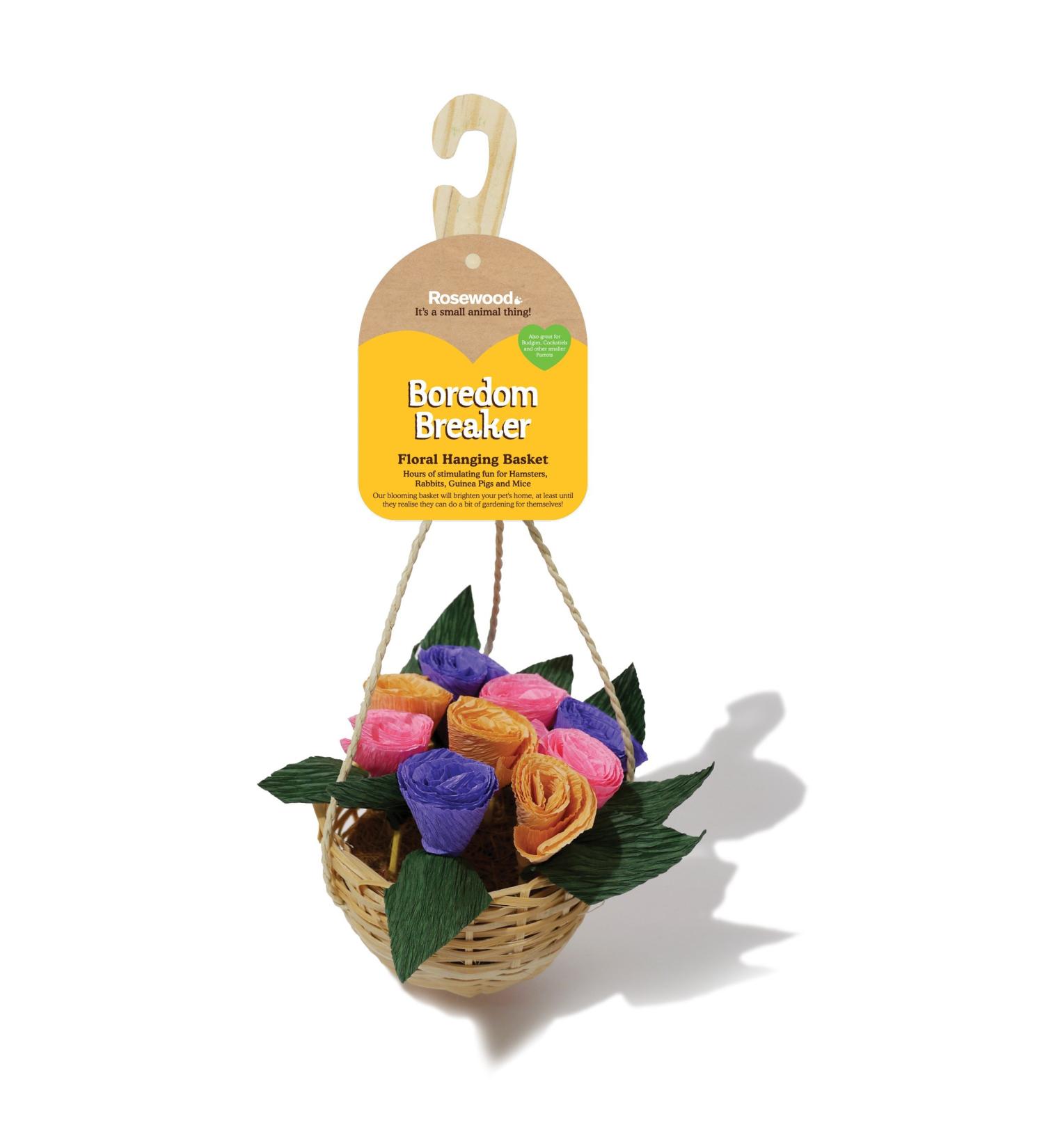 Rosewood Boredom Breaker Floral Hanging Basket Toy for Small Animals - Buy Online on GoSupps.com
