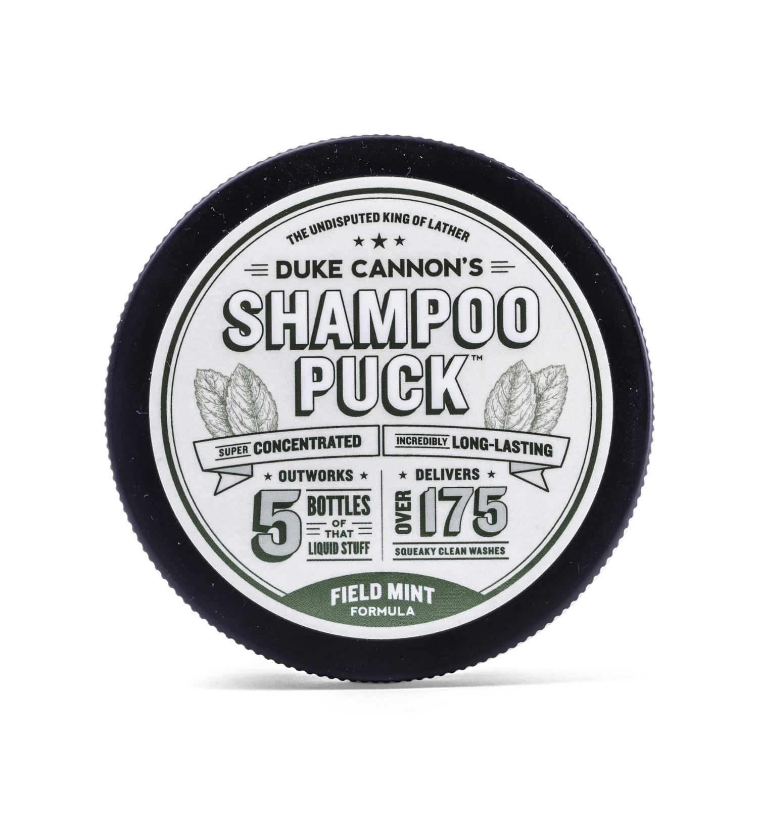 Duke Cannon Field Mint Men's Shampoo Puck 4.5 oz. | Sulfate-Free | Over 175 Washes - Buy Online on GoSupps.com