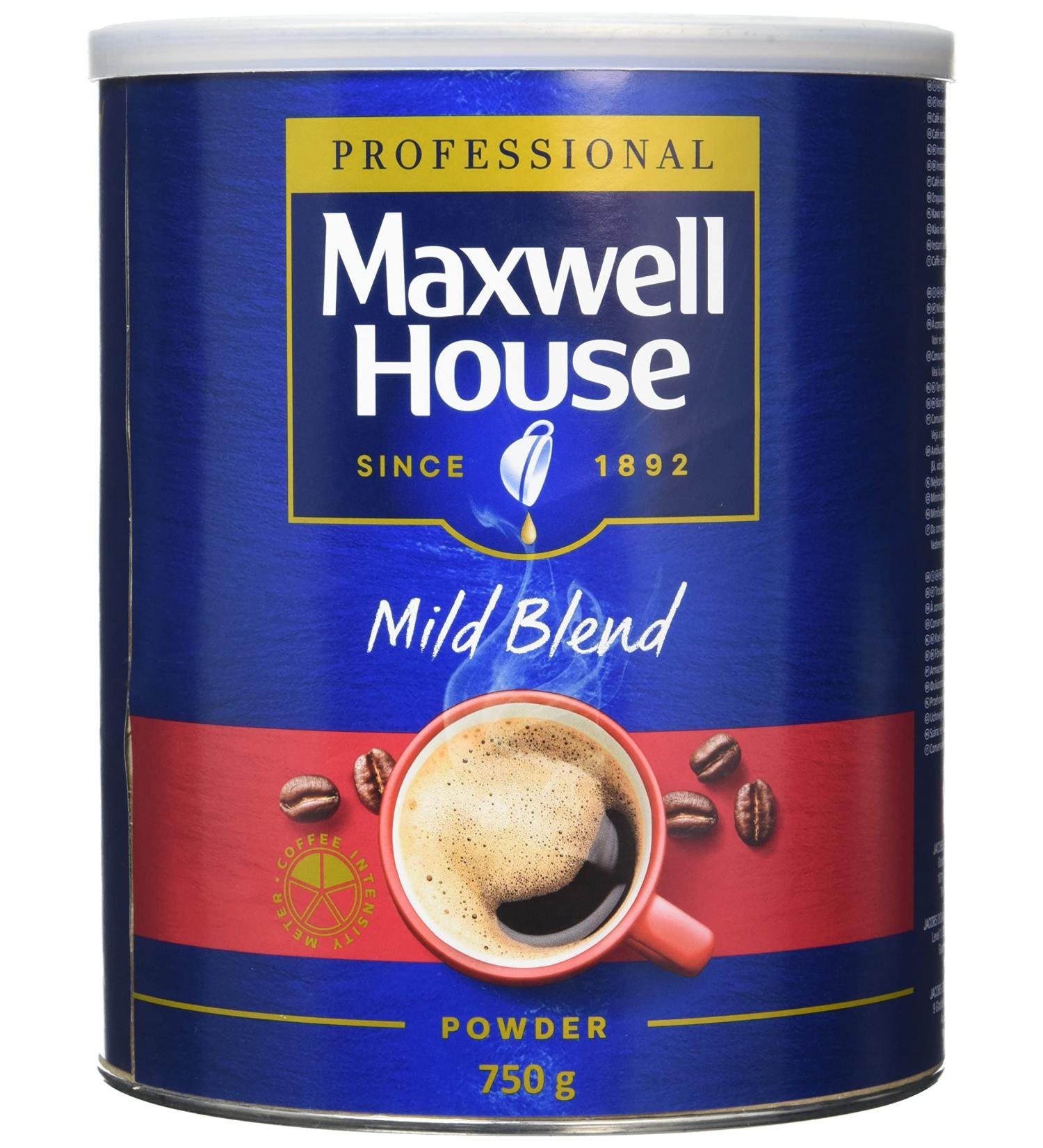 Maxwell House Mild Blend Instant Coffee Powder Tin 750 gm - Buy Online on GoSupps.com
