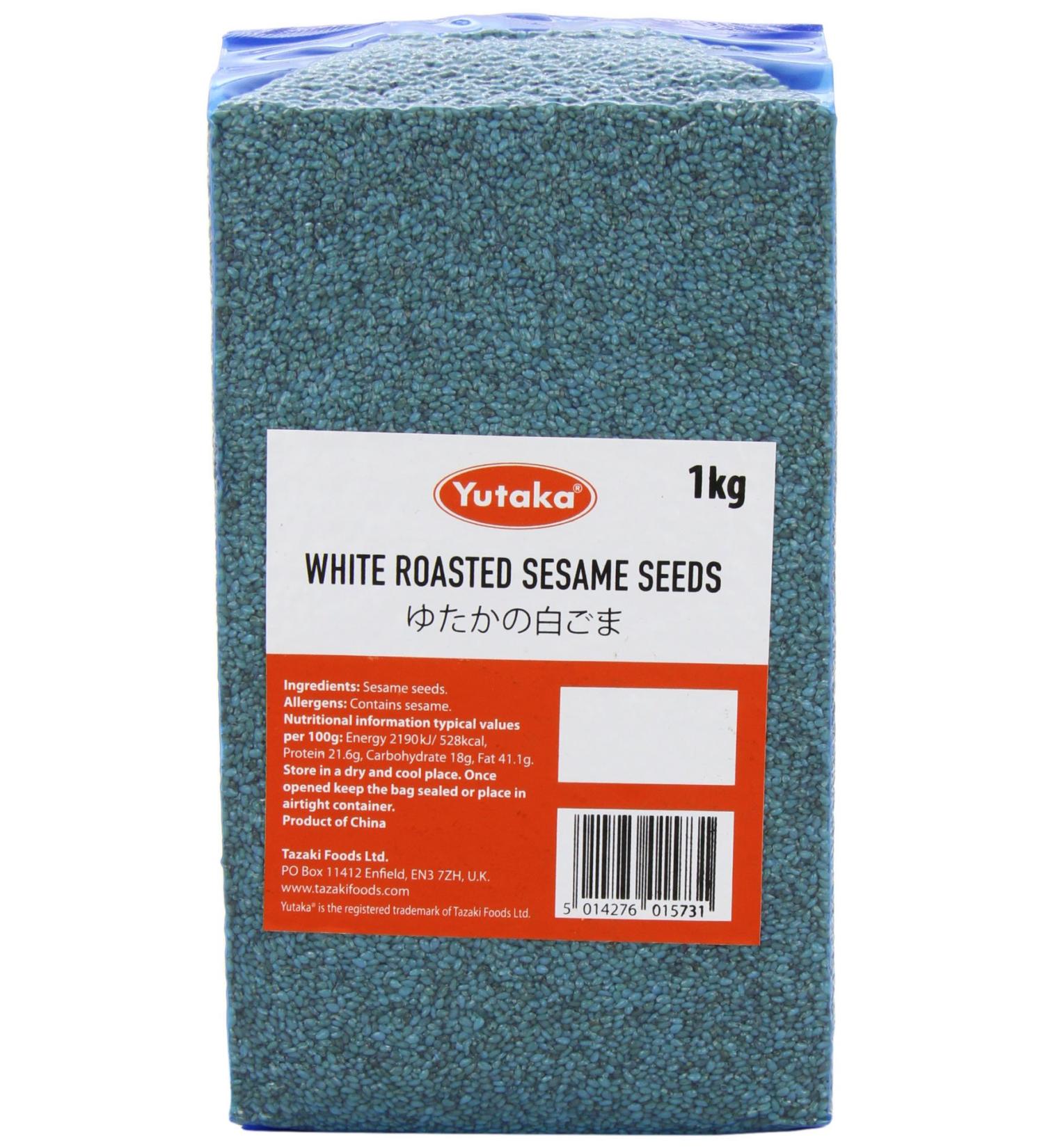 Yutaka Roasted White Sesame Seed 1 kg - Buy Online on GoSupps.com