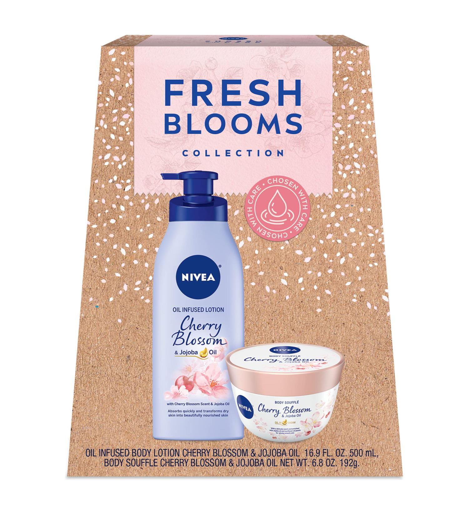 NIVEA Fresh Bloom Gift Box - 2 Piece Skin Care Gift Set - Buy Online on GoSupps.com