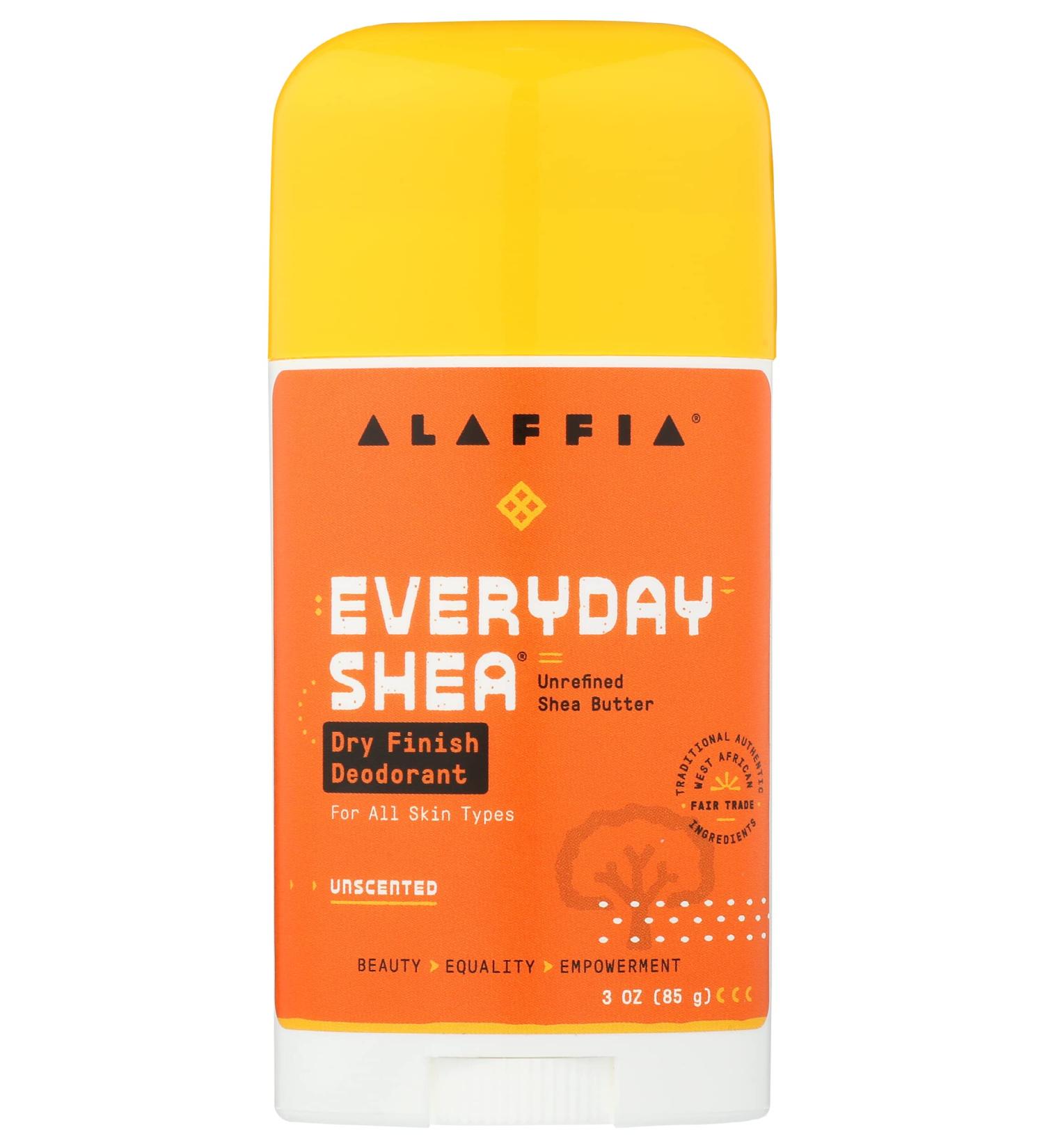 Alaffia Unscented Dry Finish Charcoal Deodorant 3 OZ - Natural Odor Protection - Buy Online on GoSupps.com